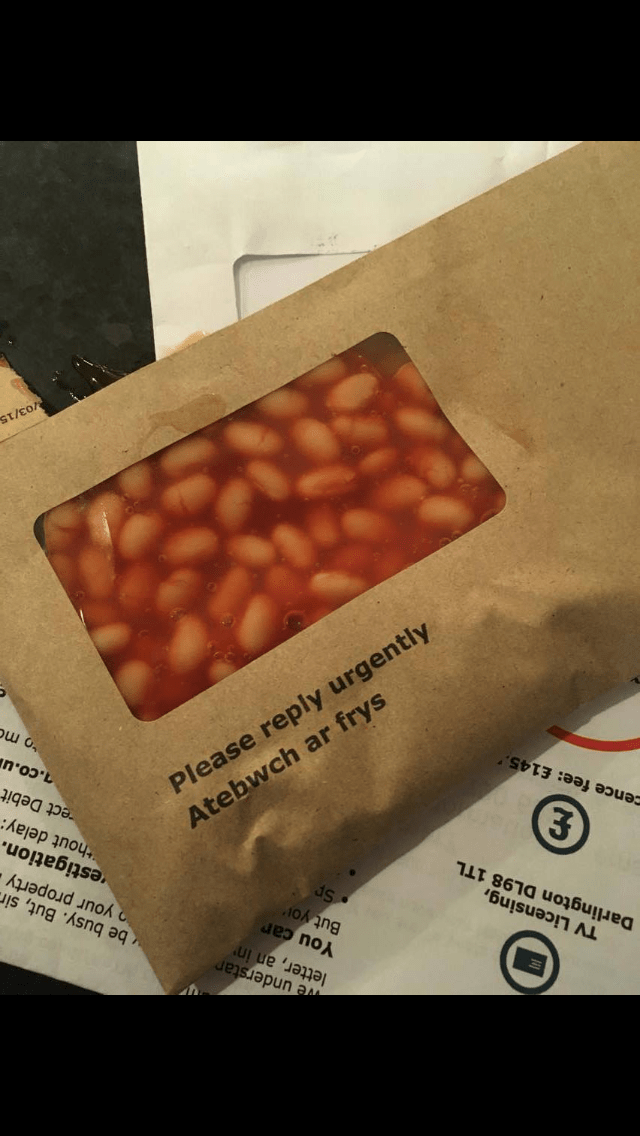 AND THEY saY BeaNs are Not MaiLABle...... r/BeansInThings