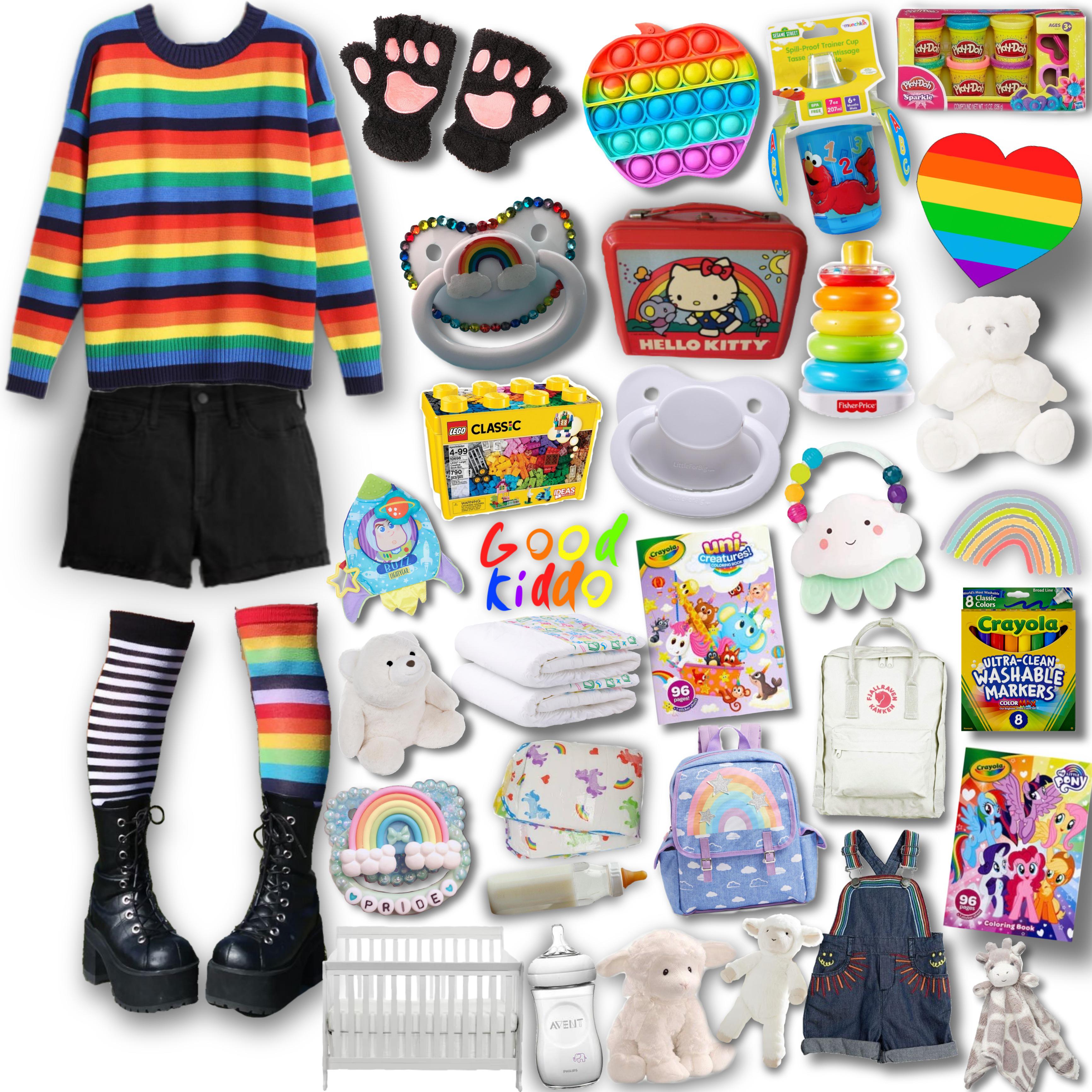 Made a pride littlespace outfit! Comment suggestions for outfits please