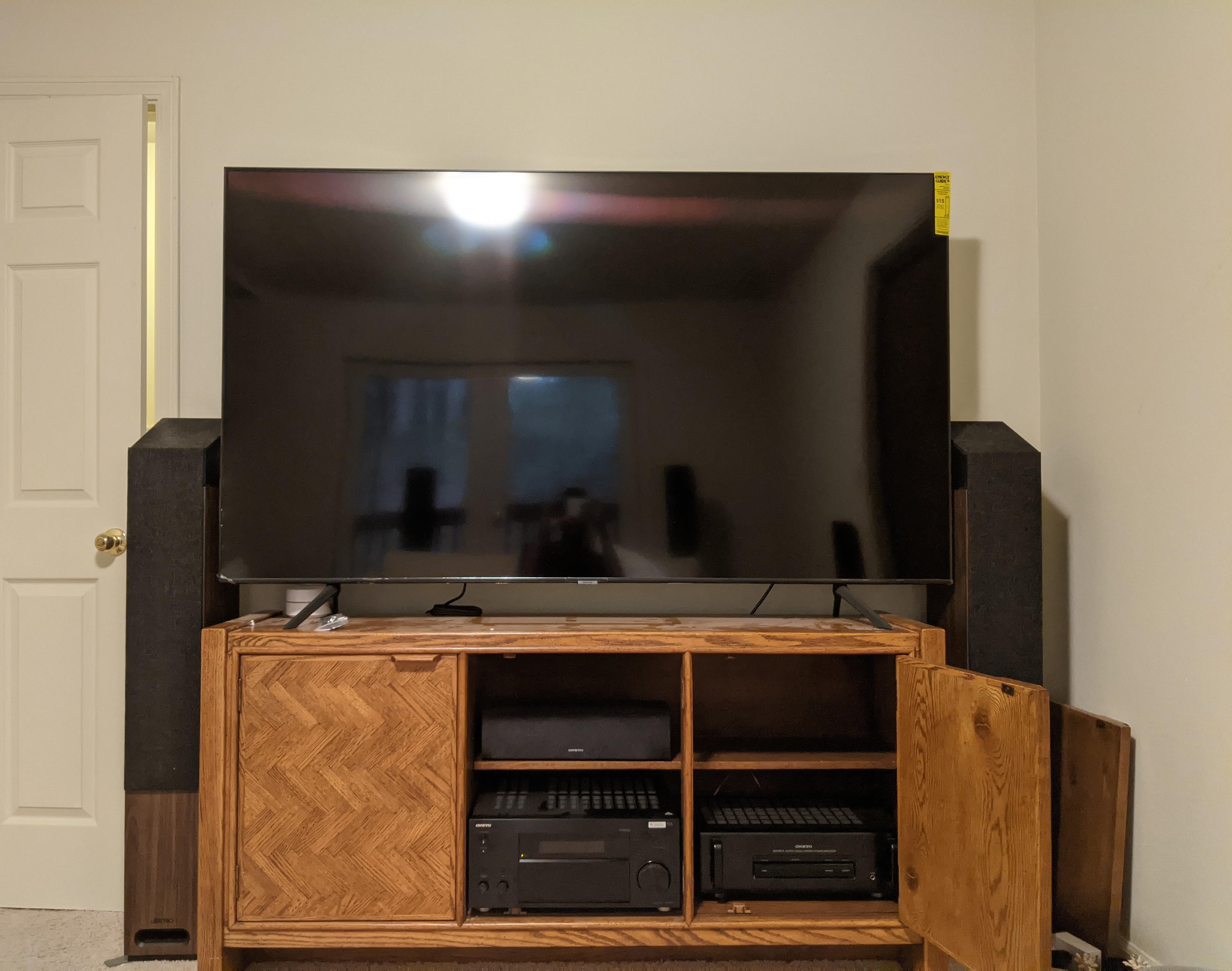 Should I switch to a smaller tv, shorter console, or both? r/hometheater