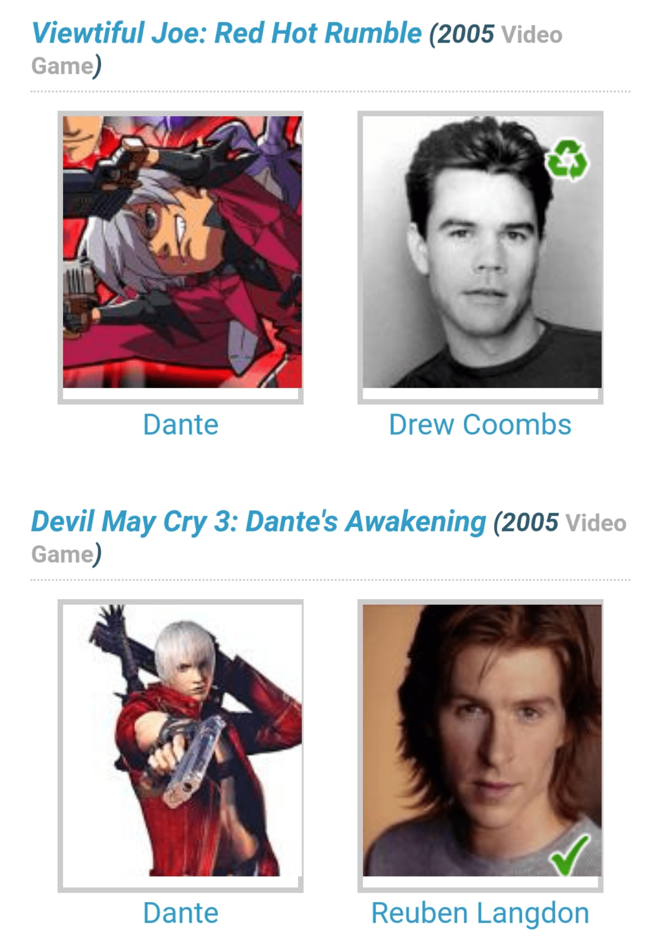 When you realise that Drew Coombs and Reubon Langdon were voicing Dante