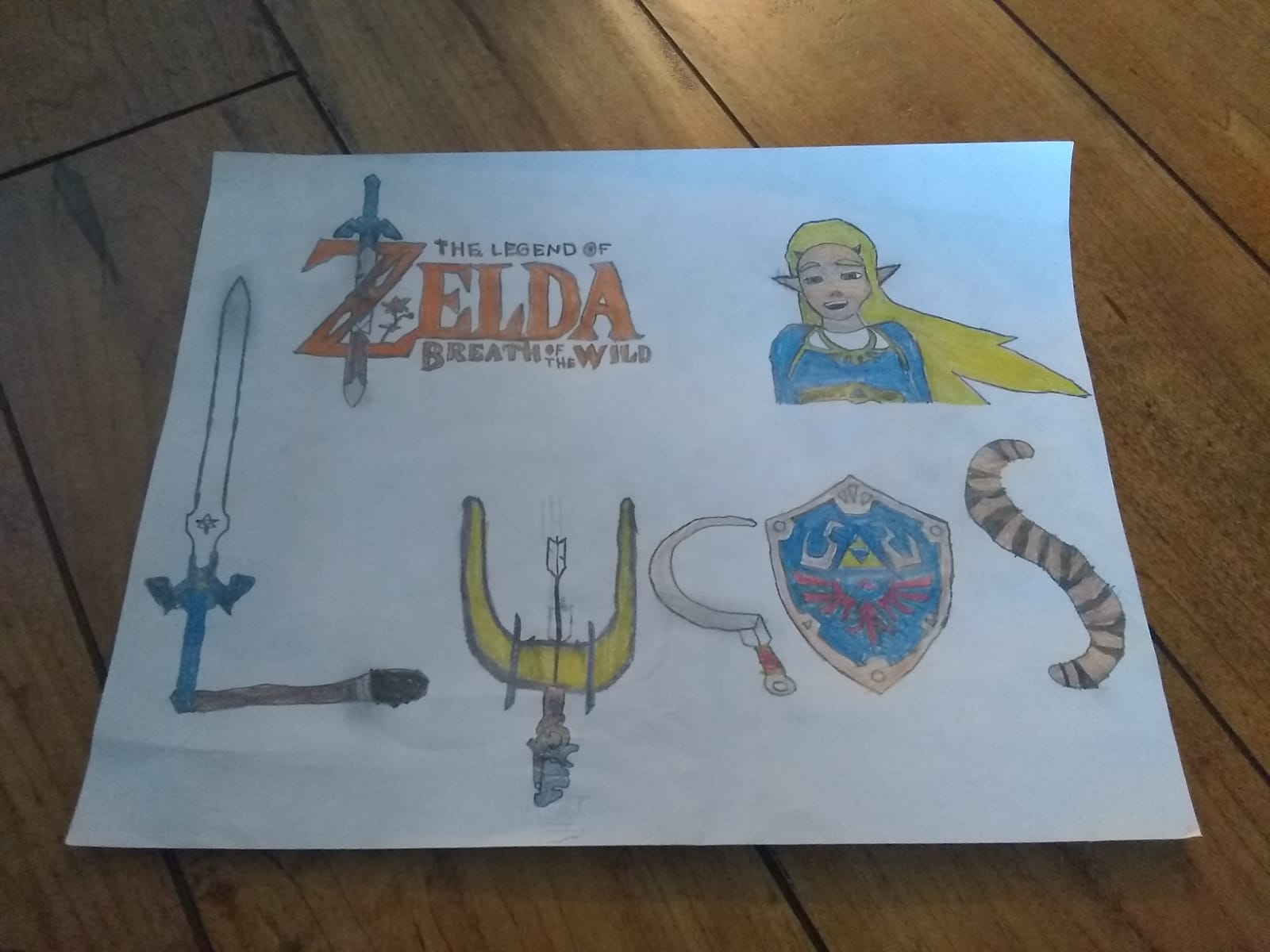 [BoTW] some art i did for a project (see comments for more info) zelda