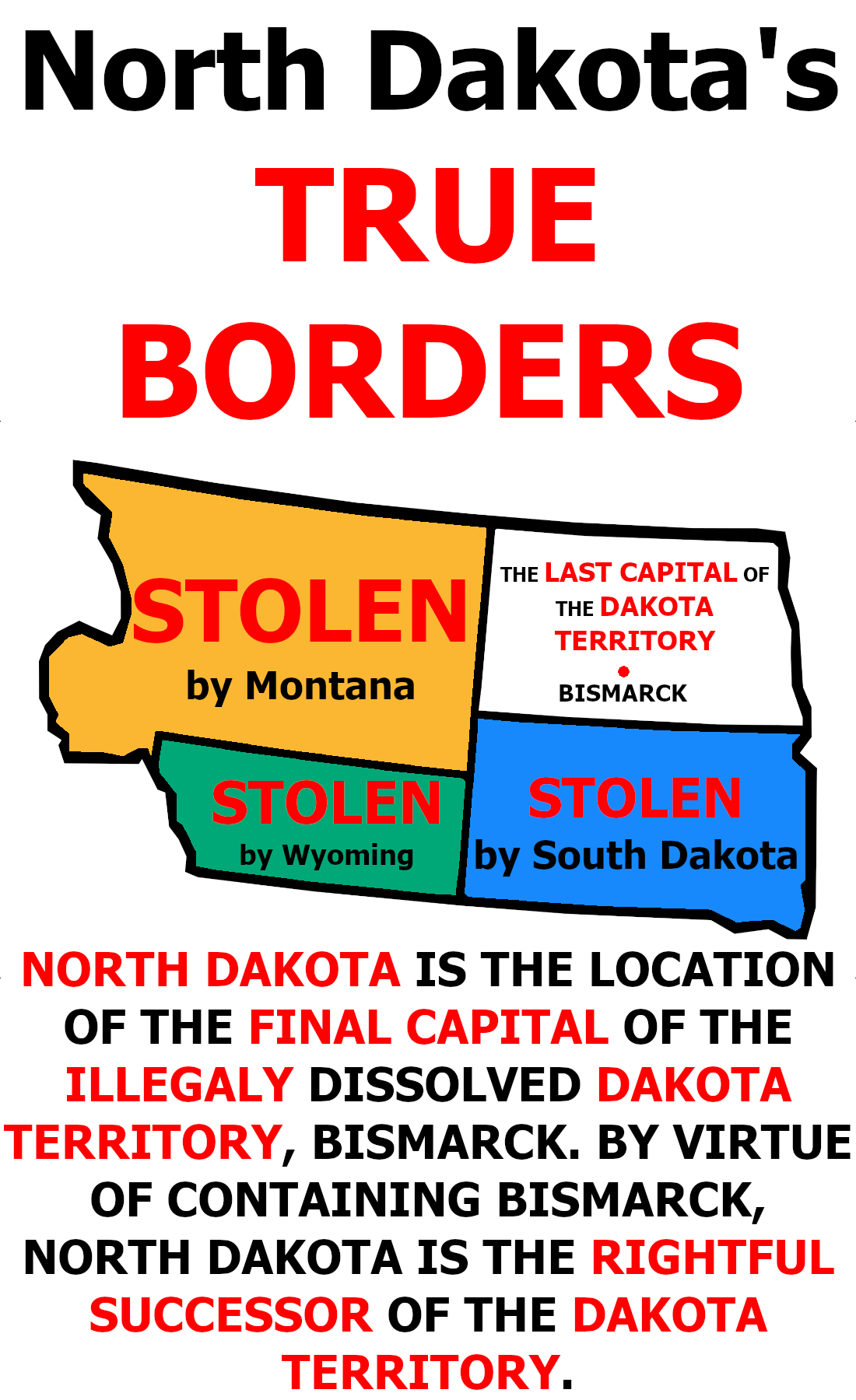 North Dakota's true size. r/mapporncirclejerk