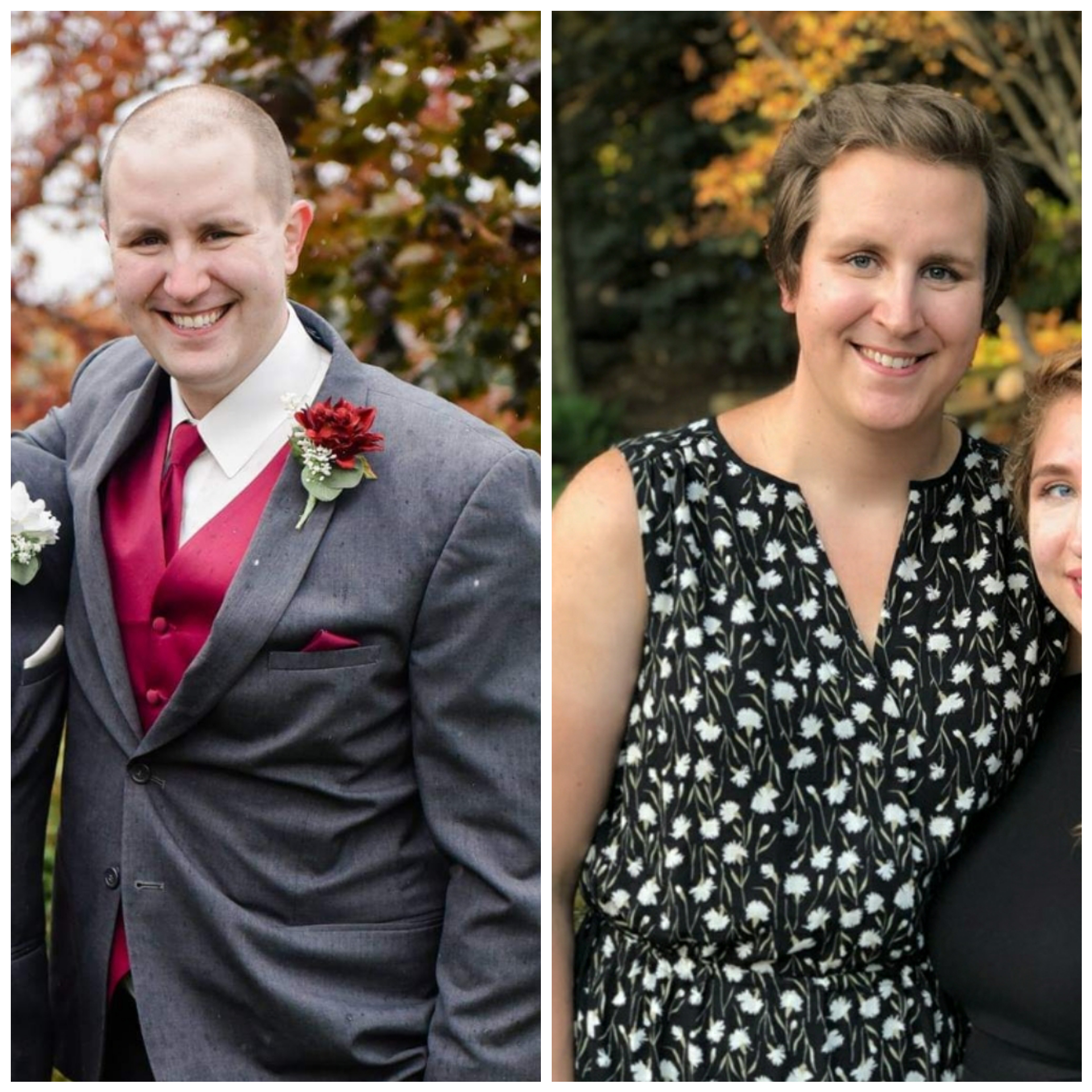 Different year, different wedding, but much happier. 3 months HRT (29