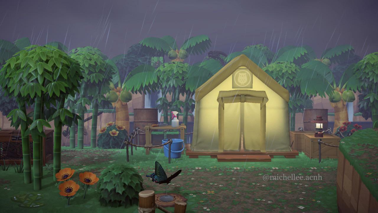 Blather’s tent fits perfectly in the Jungle 🌴💚 r/AnimalCrossing