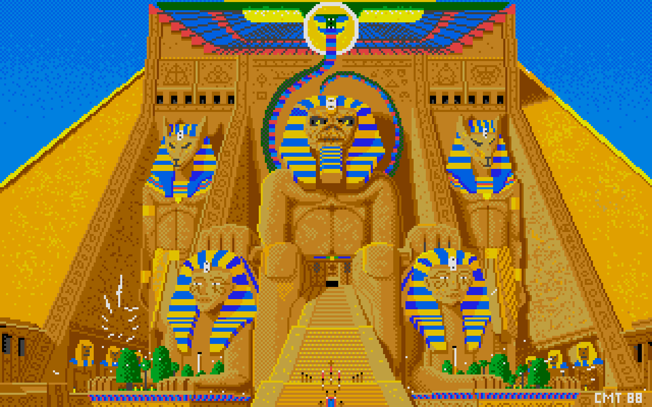 Powerslave Iron Maiden fan art by CMT 1988 VintagePixelArt