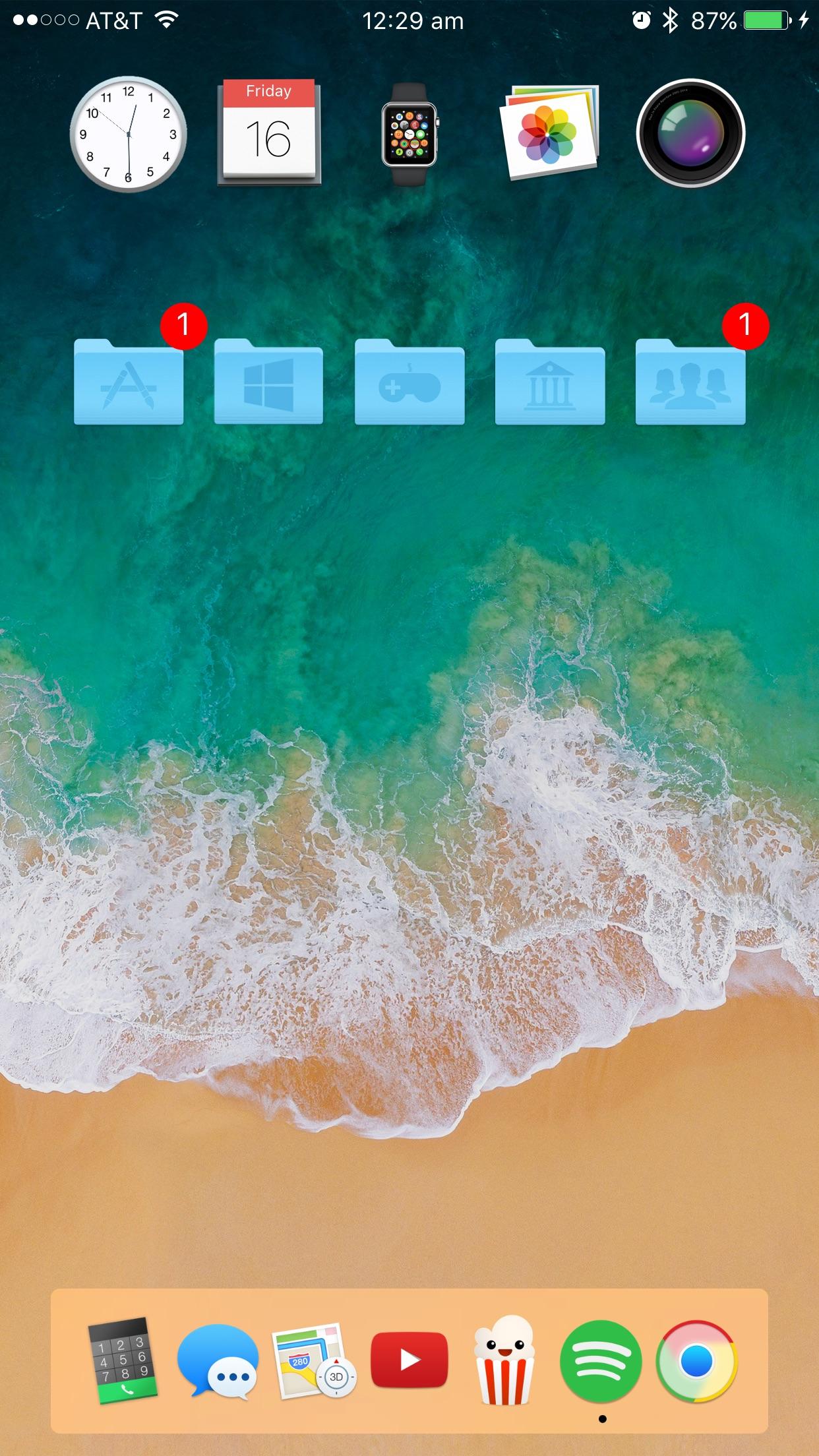 [Setup] IOS X Theme iphone 6s Plus r/iOSthemes