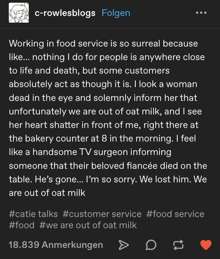 Oat milk r/tumblr
