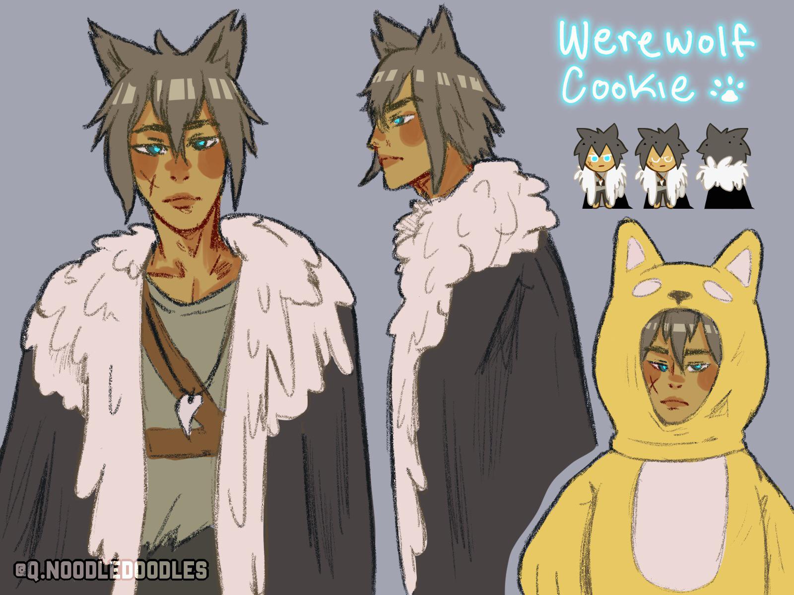 Werewolf cookie fanart r/Cookierun