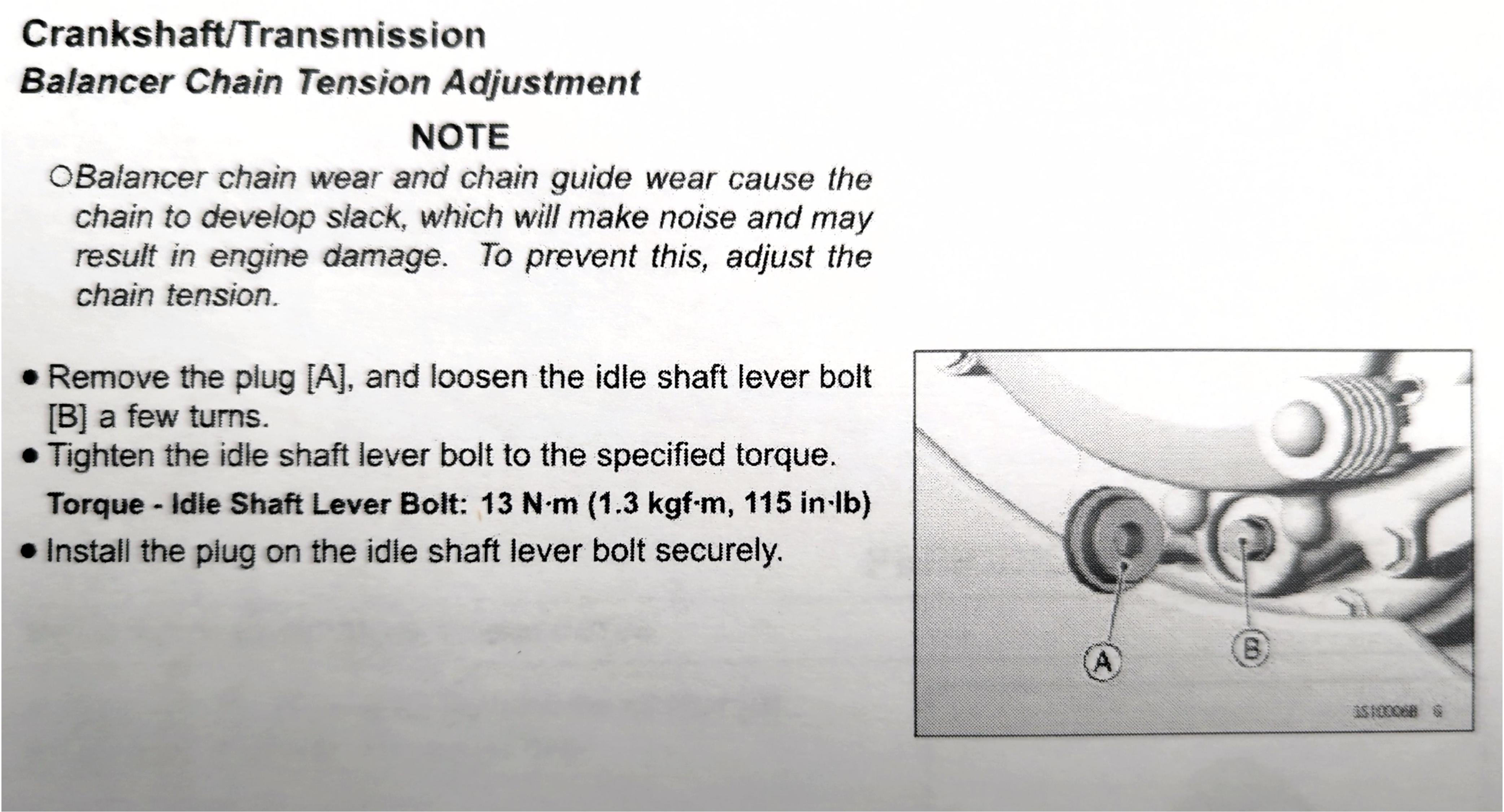 Gen3 balancer adjustment pic r/klr650
