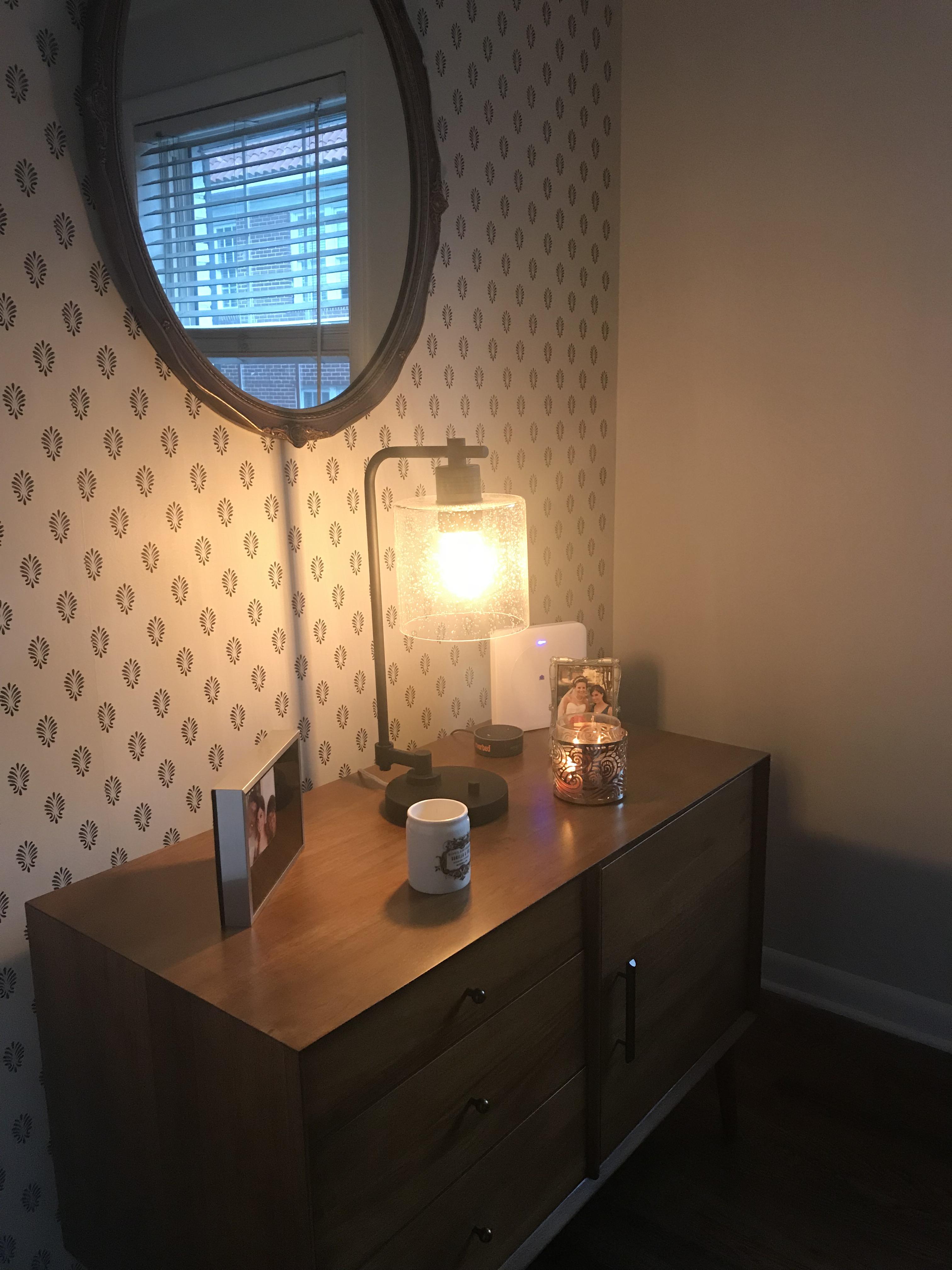 Cozy accent wall with antique mirror r/CozyPlaces