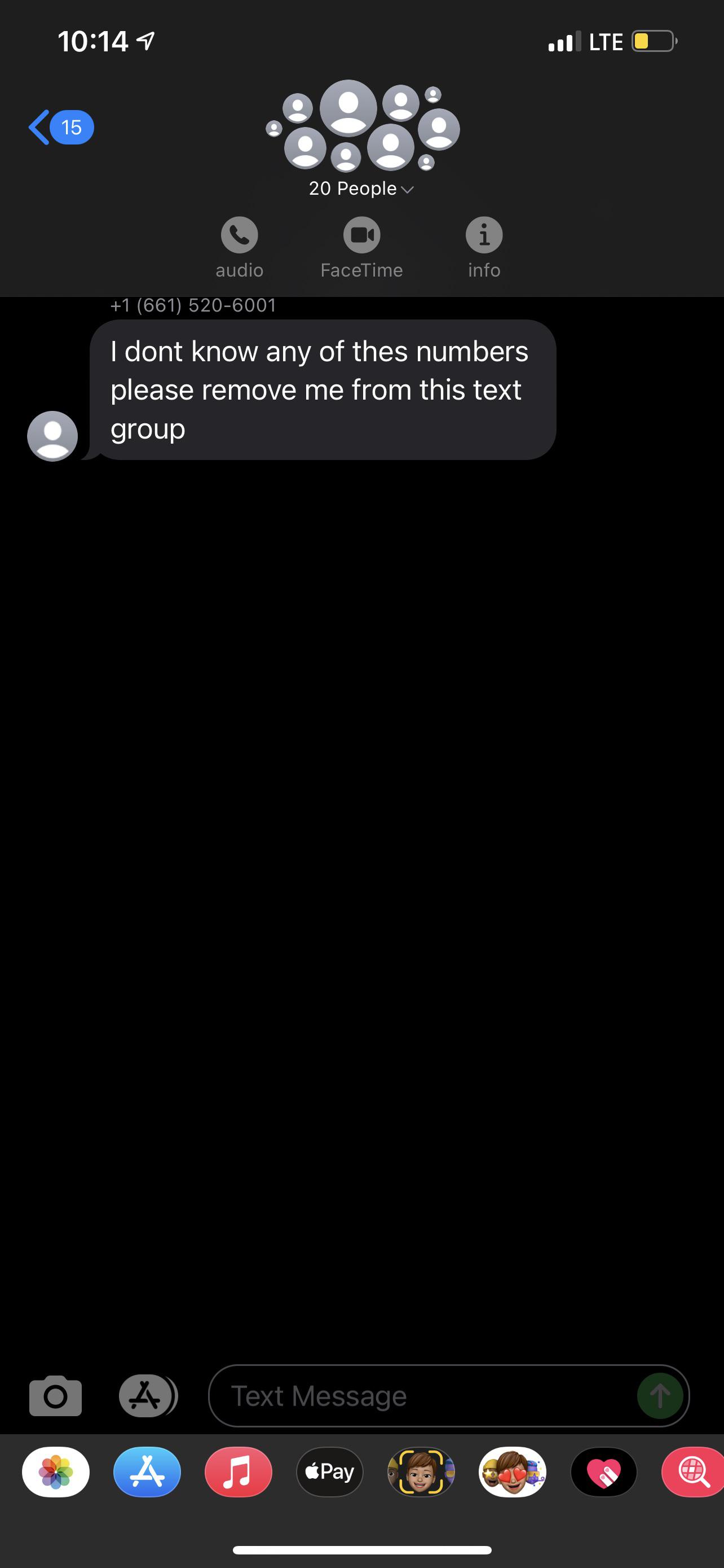 I’m added to a random group chat and they want to FaceTime alot r/ATT