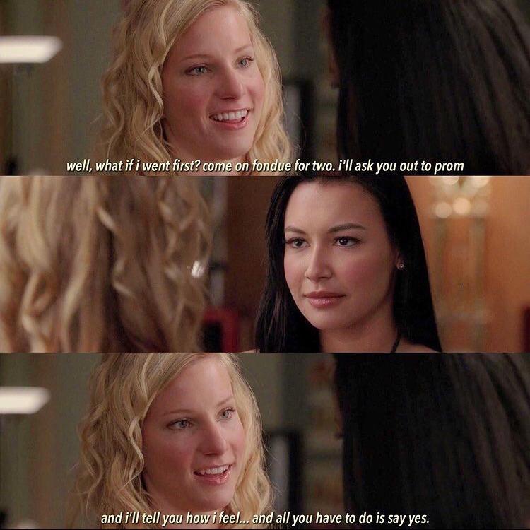 The episode of “Fondue For Two” that we never got. Thanks, Santana. 😫