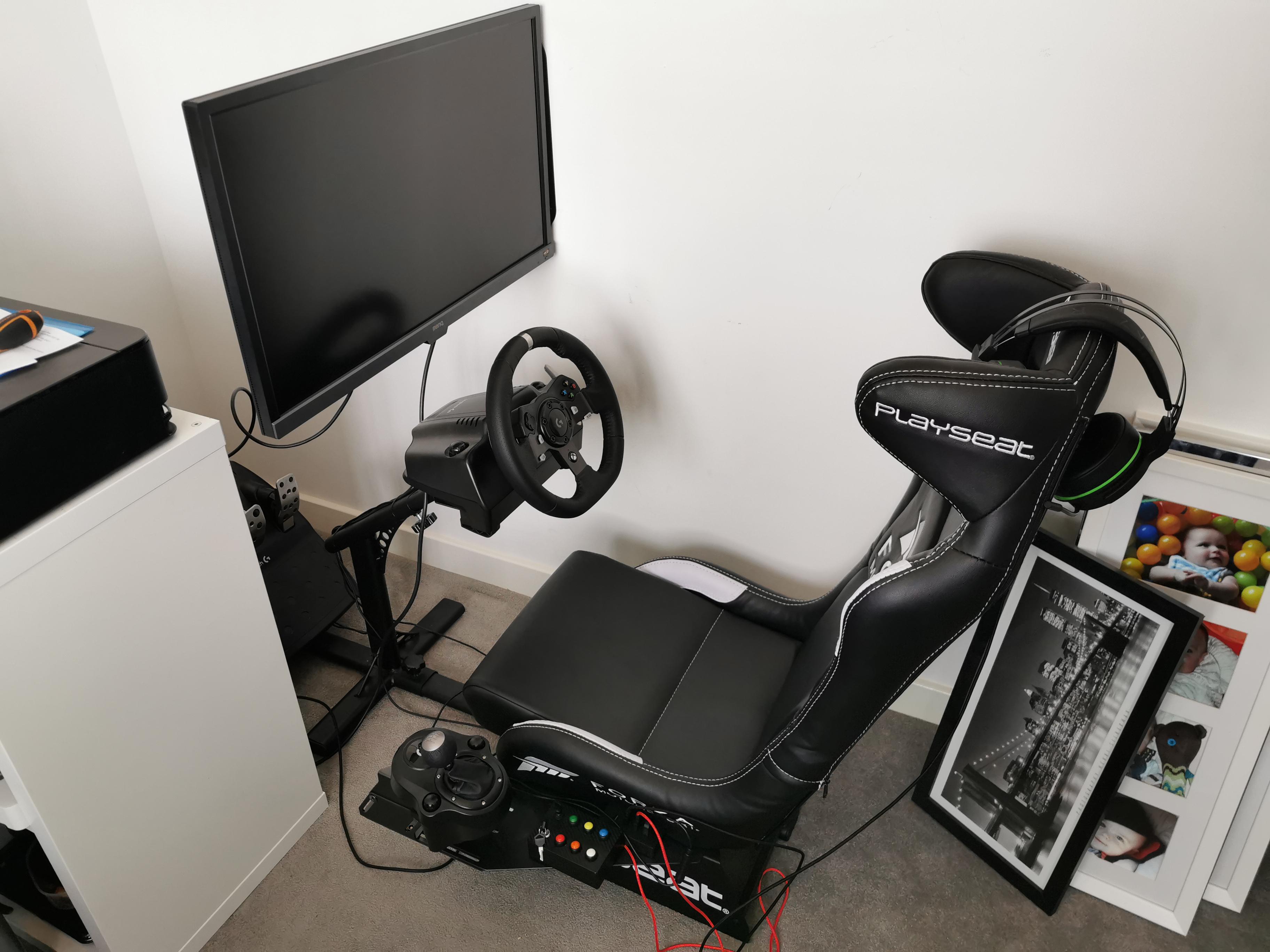 Serious cable management required, but my rig now has a permanent home