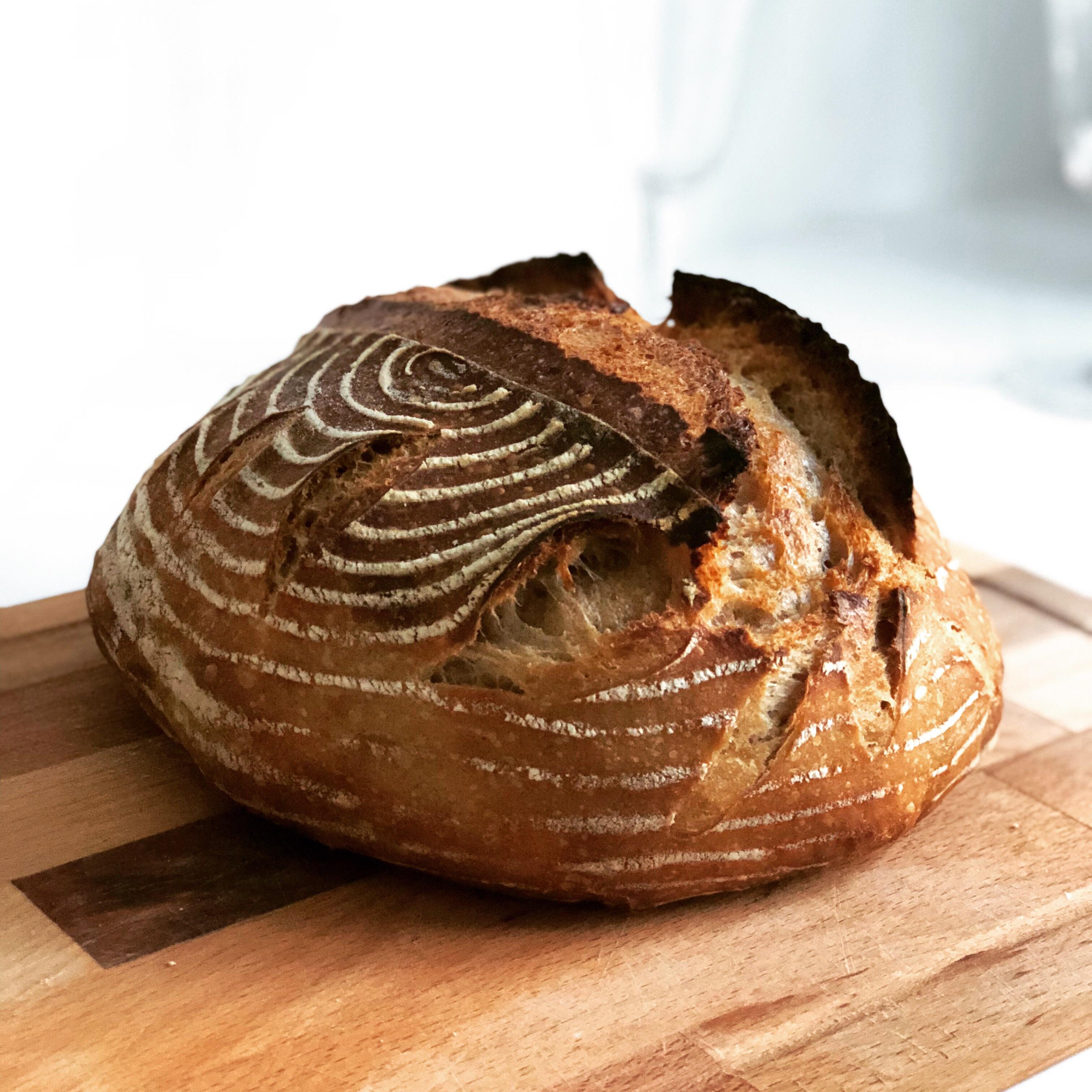 First basket loaf! r/Sourdough
