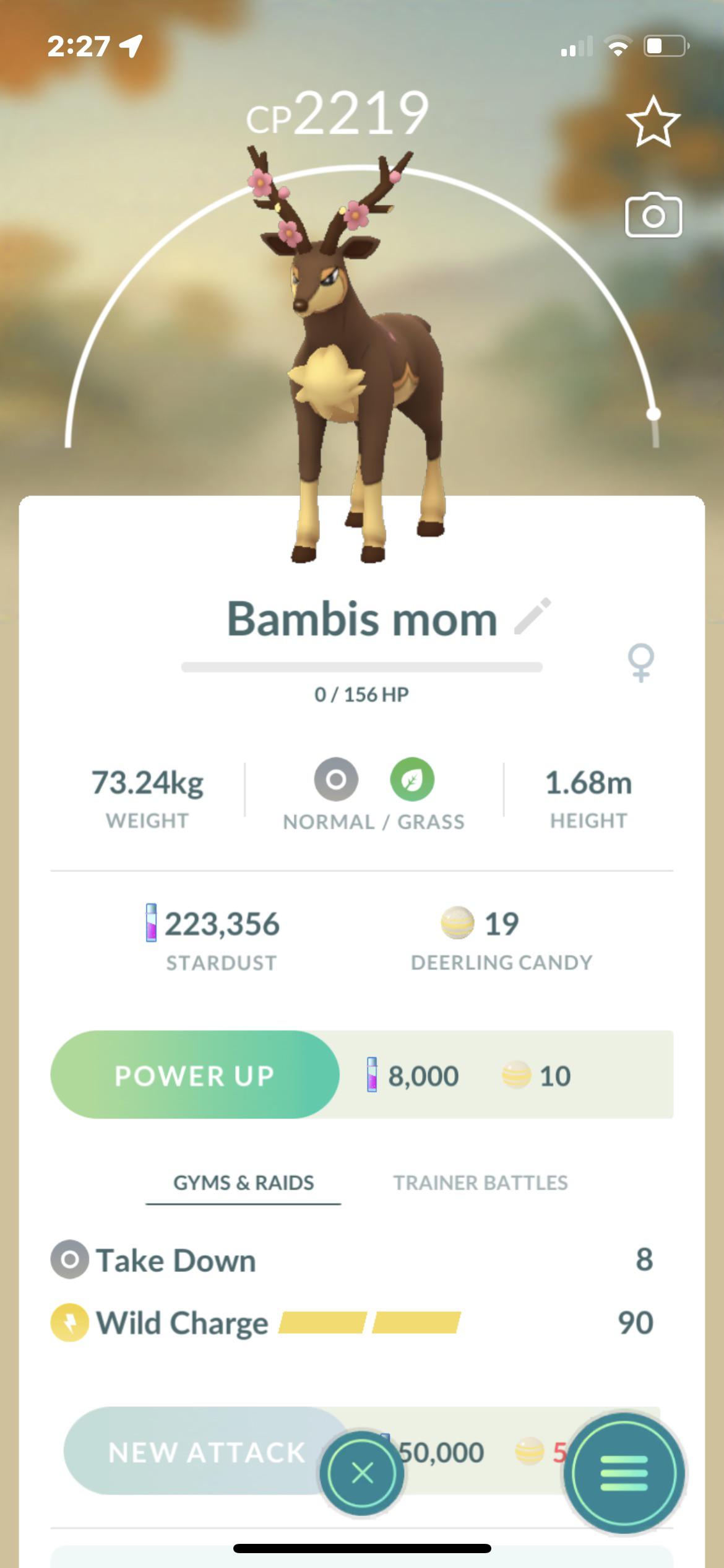 Found the perfect name for my sawsbuck… r/pokemongo