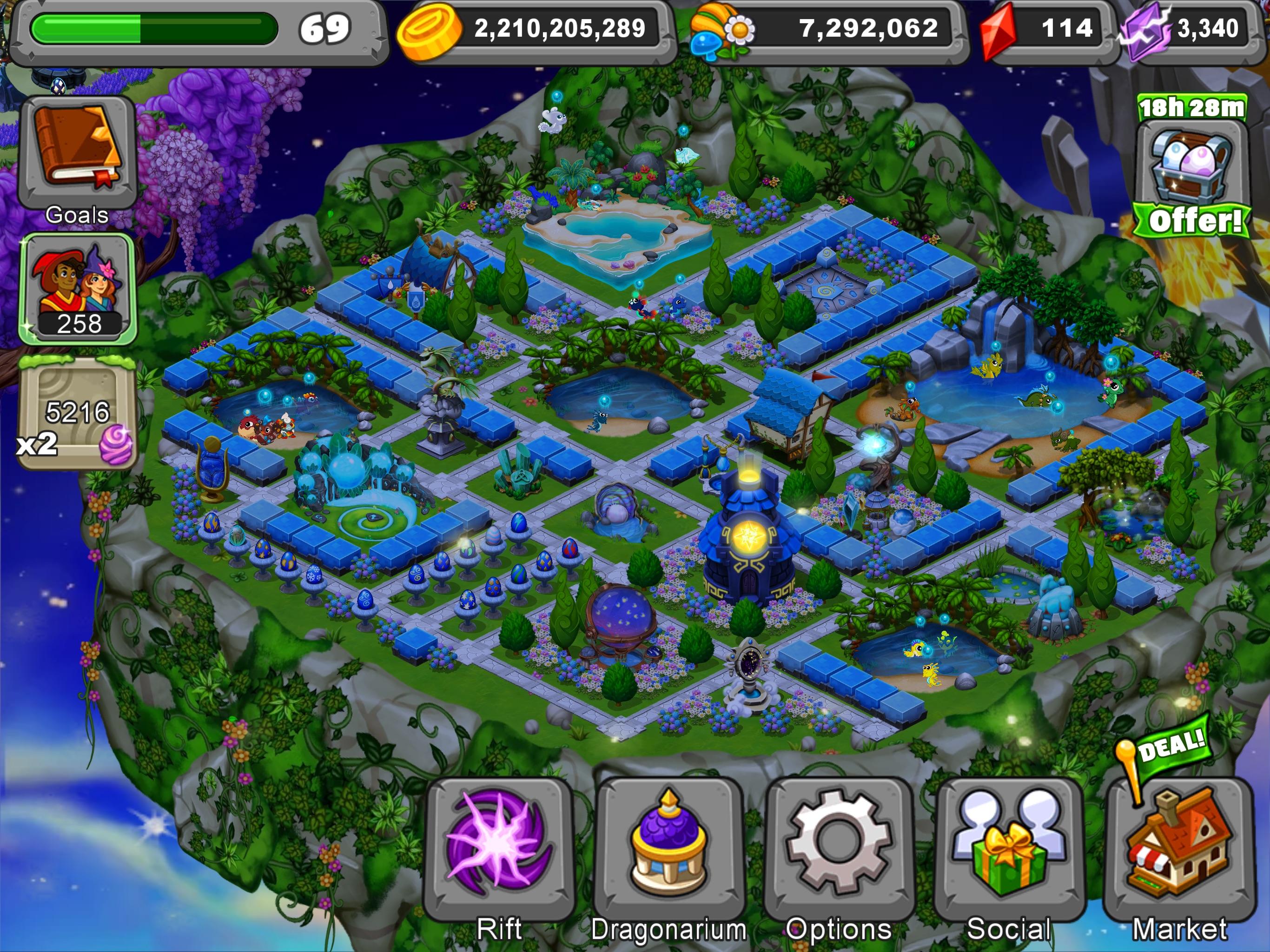 completed water island; thank god the event brought in the weather