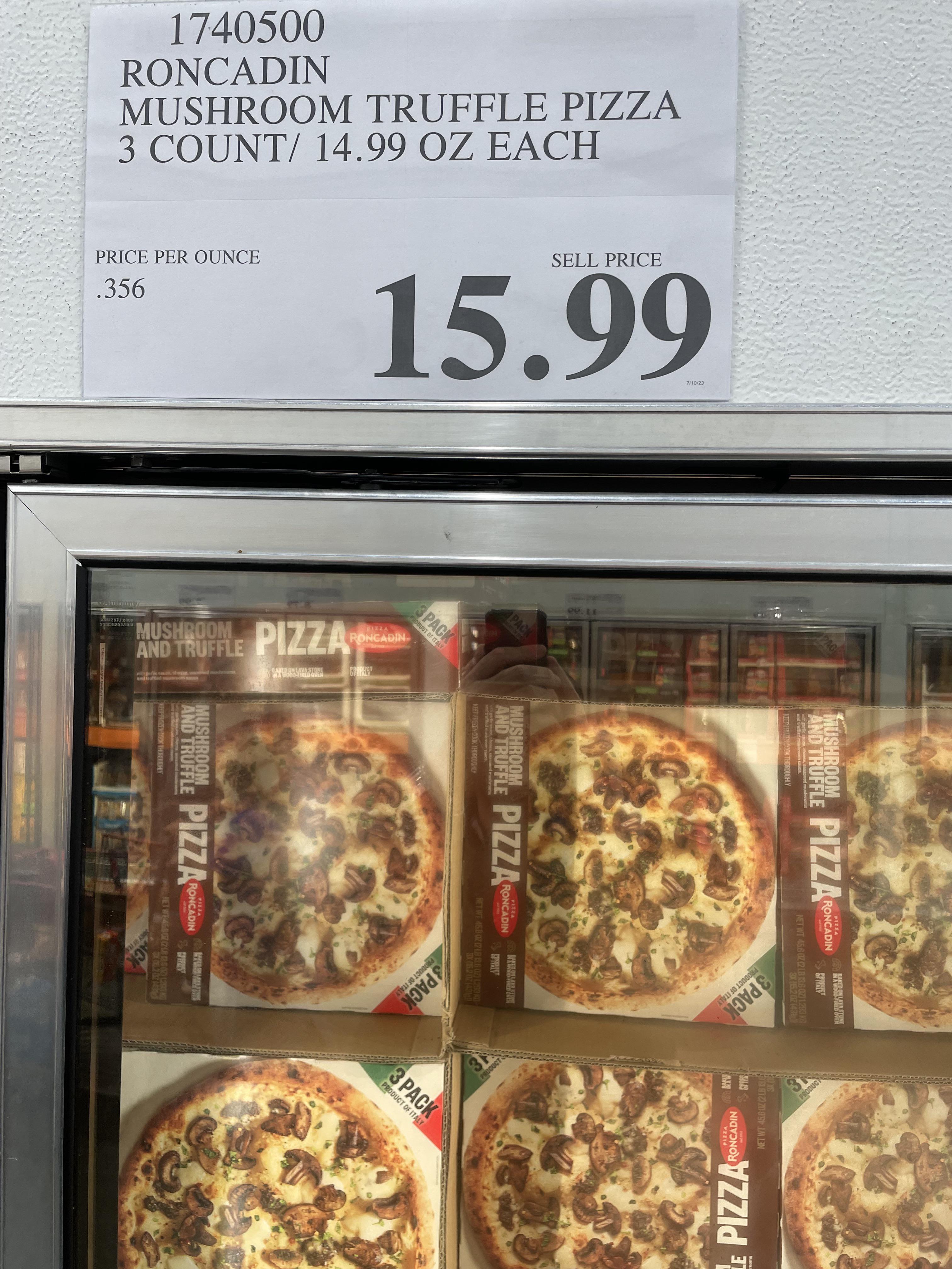 Finally a new Frozen pizza. Roncadin Mushroom Truffle Pizza. Picked up