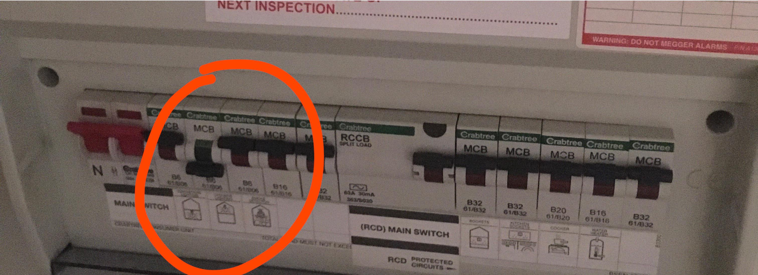 Turned off mains to fit a thermostat to my boiler; one MCB will not