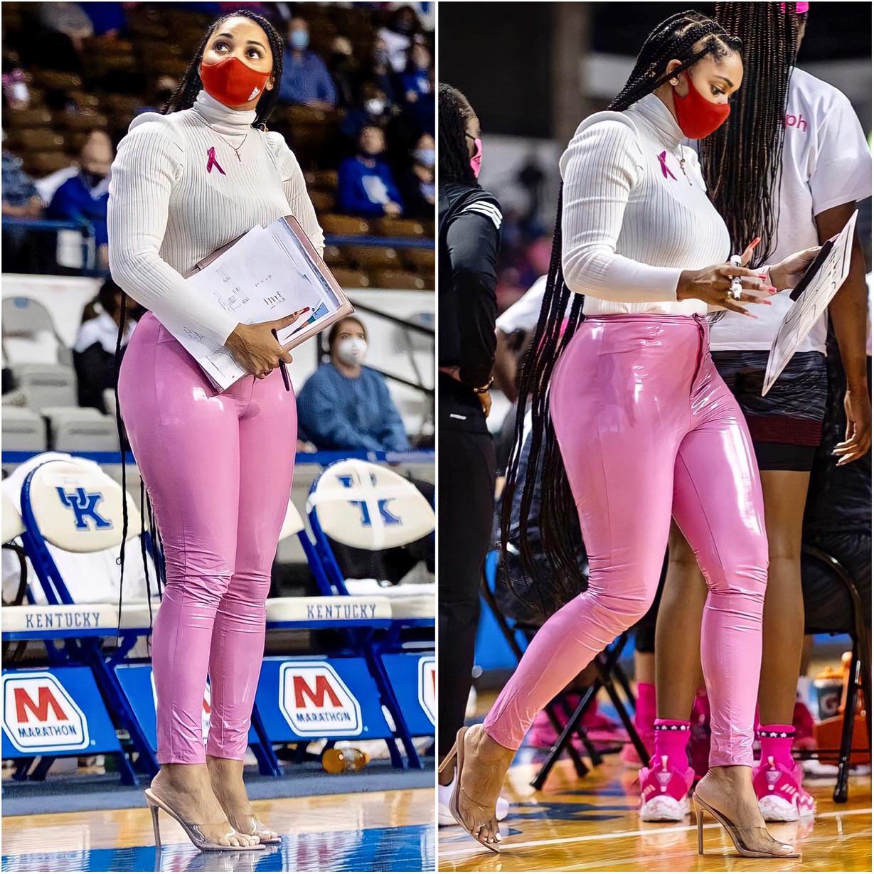 Texas A&M women’s basketball coach, Sydney Carter r/CentaurGirls