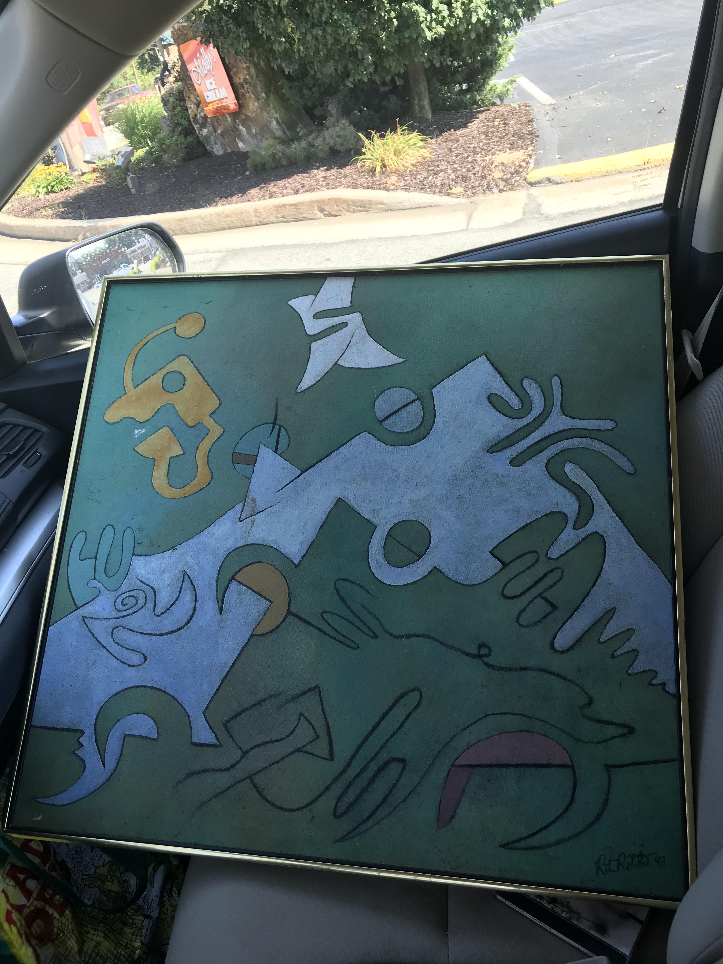 Found this painting in a Thrift Store r/AbstractArt