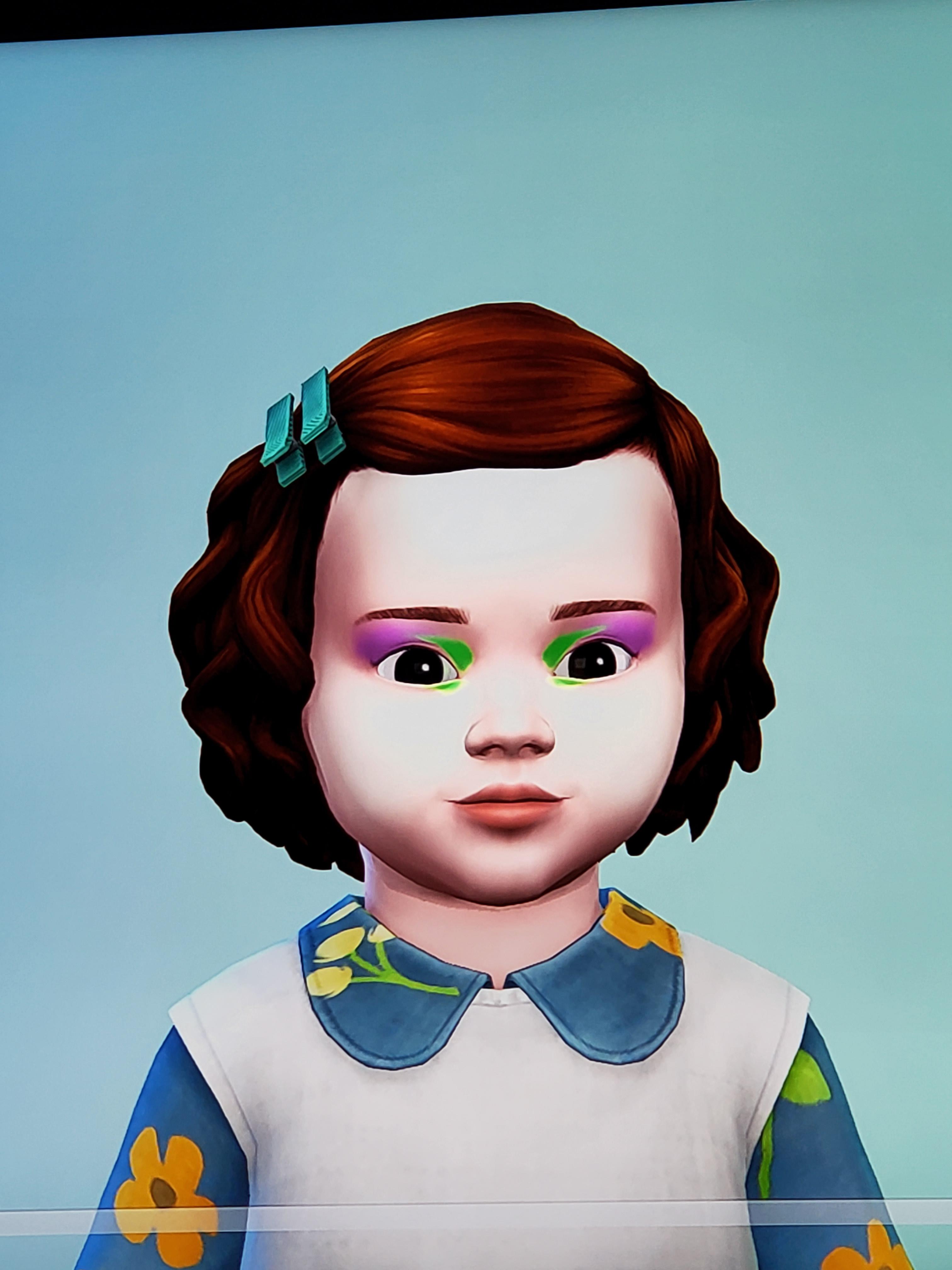 glitch where makeup is put on my sims at random r/Sims4