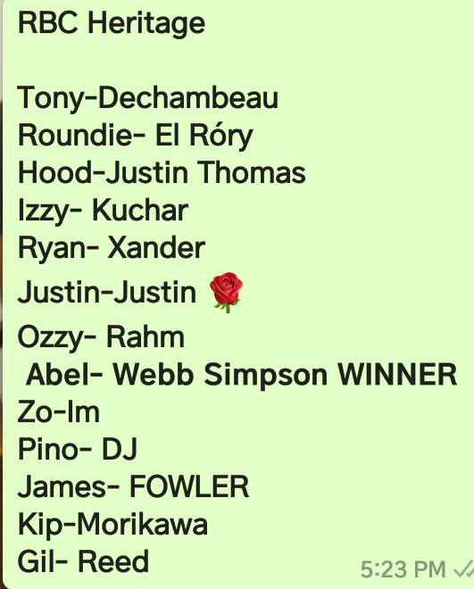 Simpson picked 8th in our weekly 25 winner take all draft is a winner