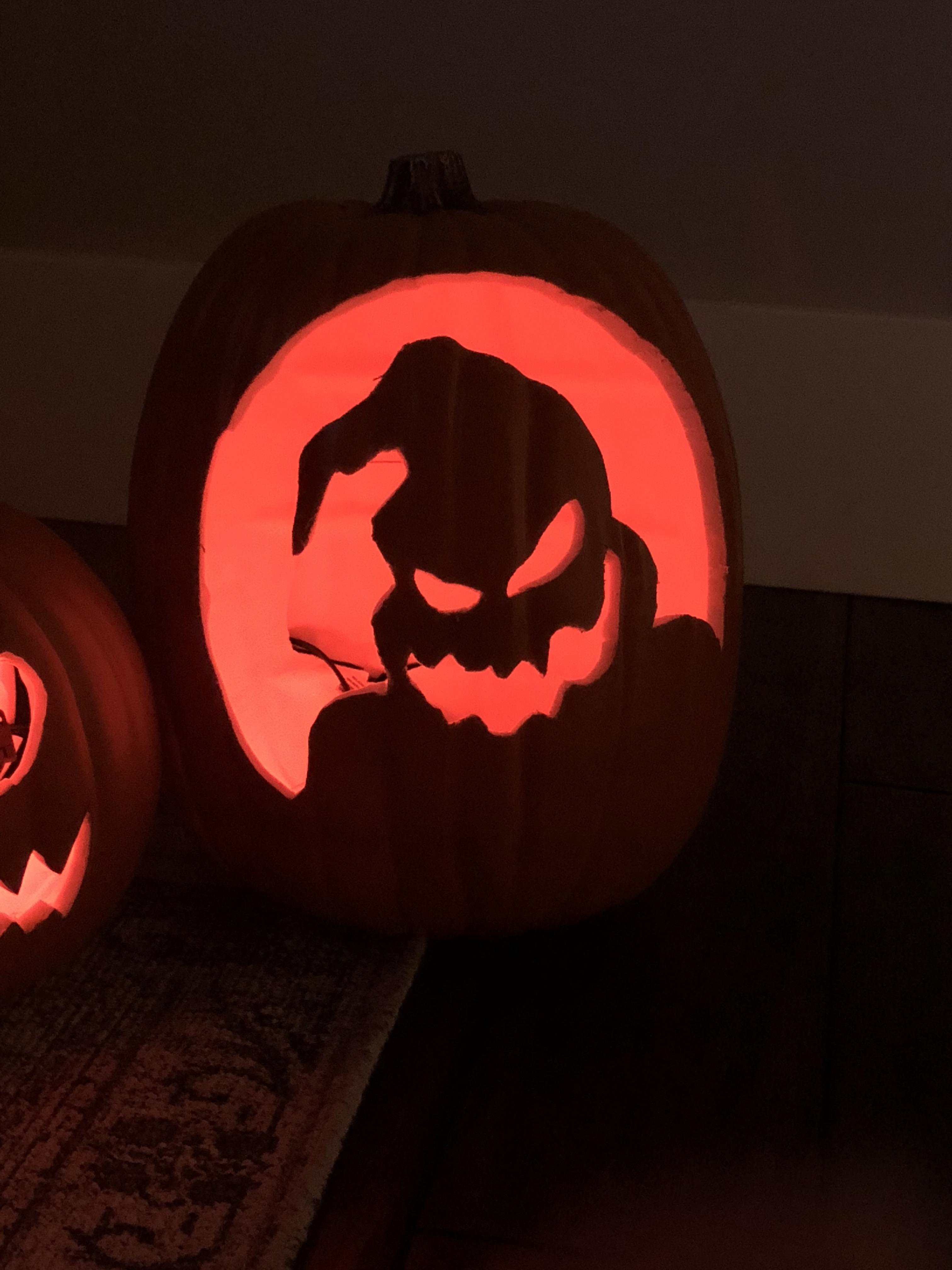 My first foam pumpkin carving! The hot knife is a glorious invention! r/halloween