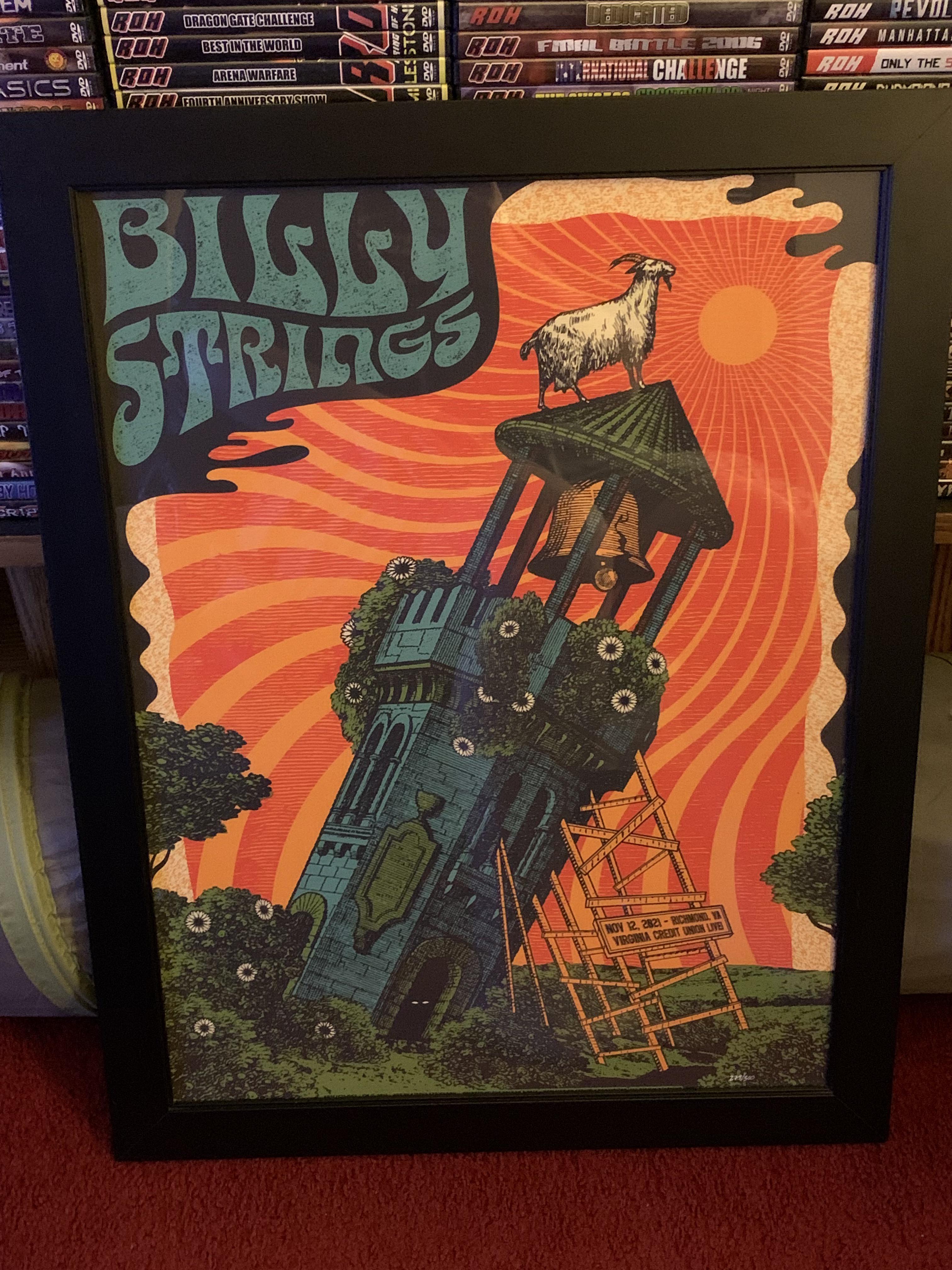 Finally got my poster framed. Looks great! r/BillyStrings