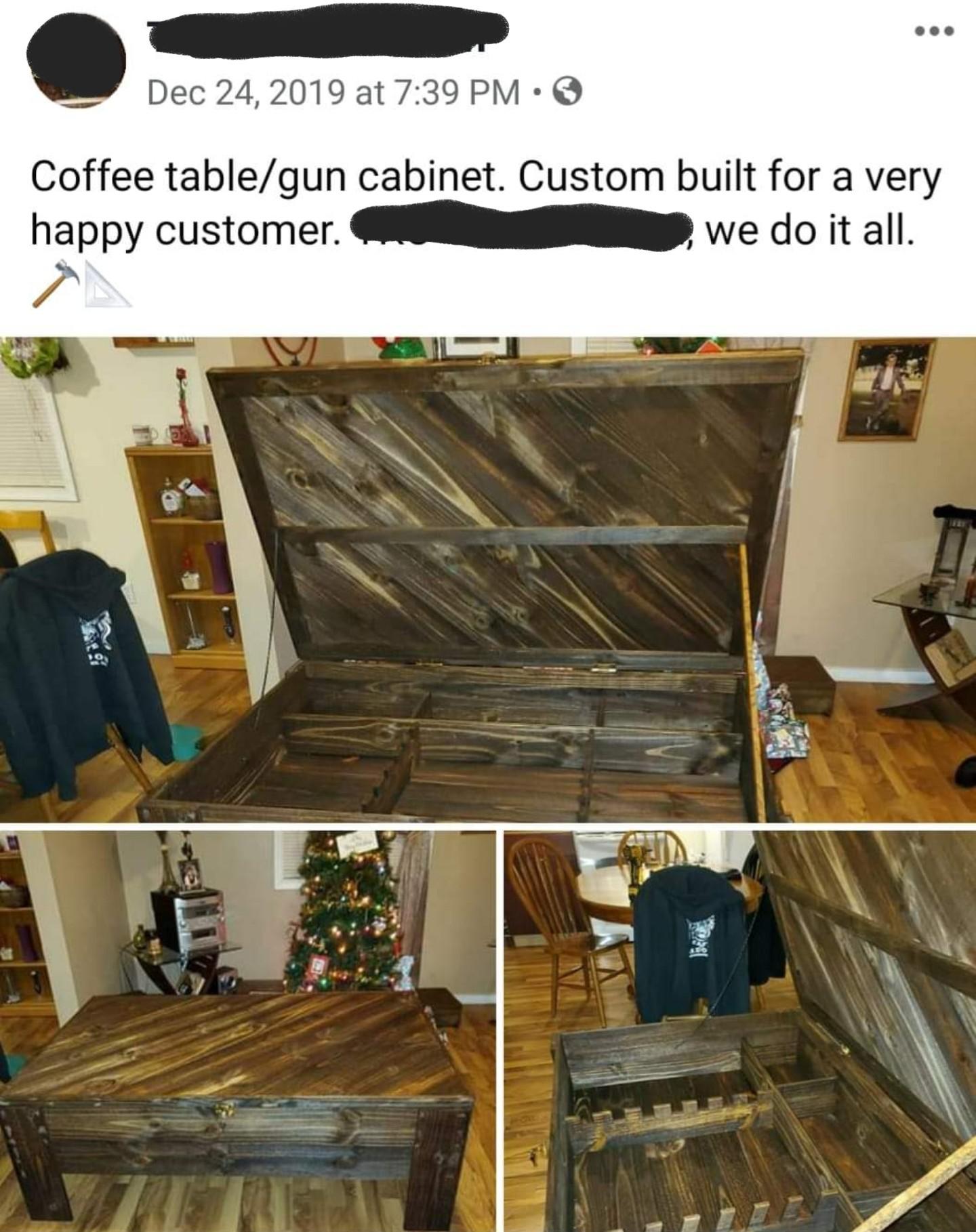 Coffee Table Gun MURICA r/MURICA