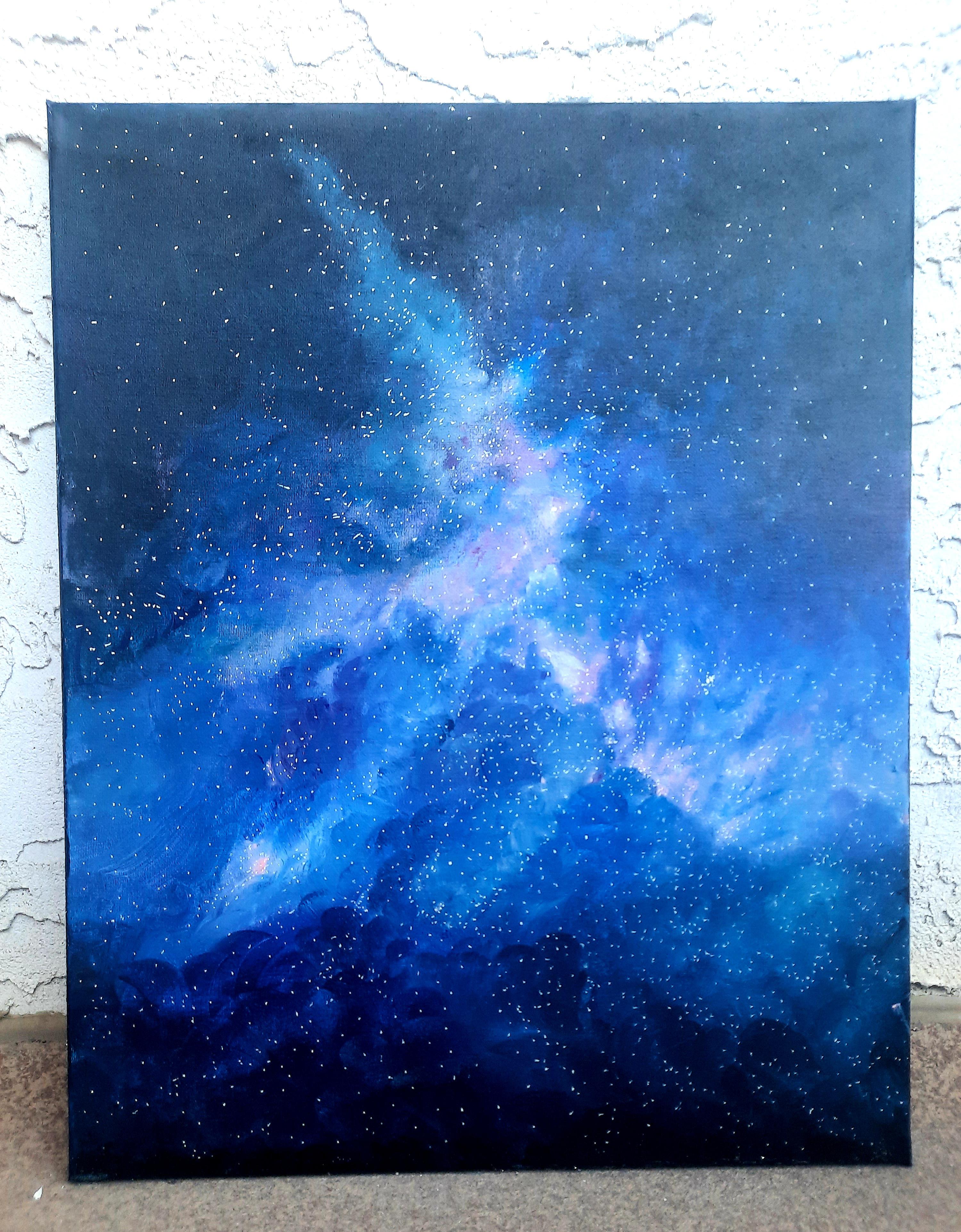 Galaxy Painting On Canvas