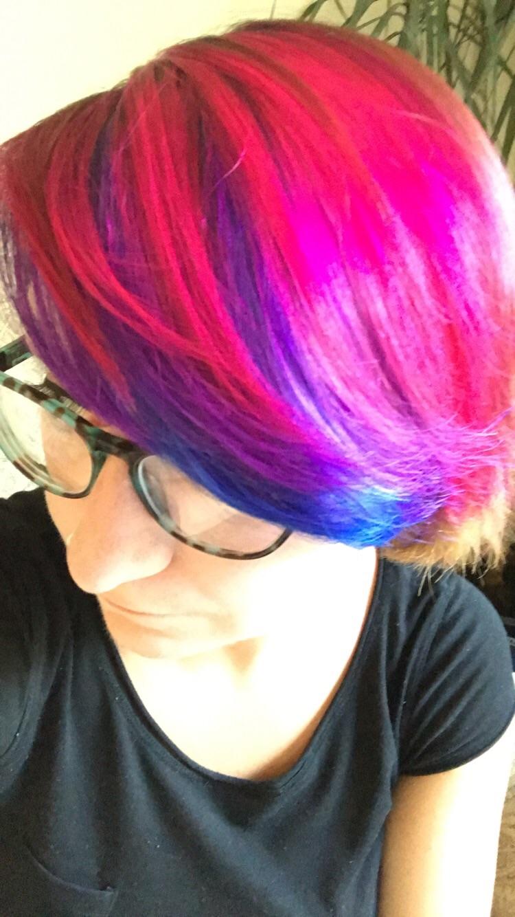 [Image] New hair is fulltime bisexual visibility bisexual