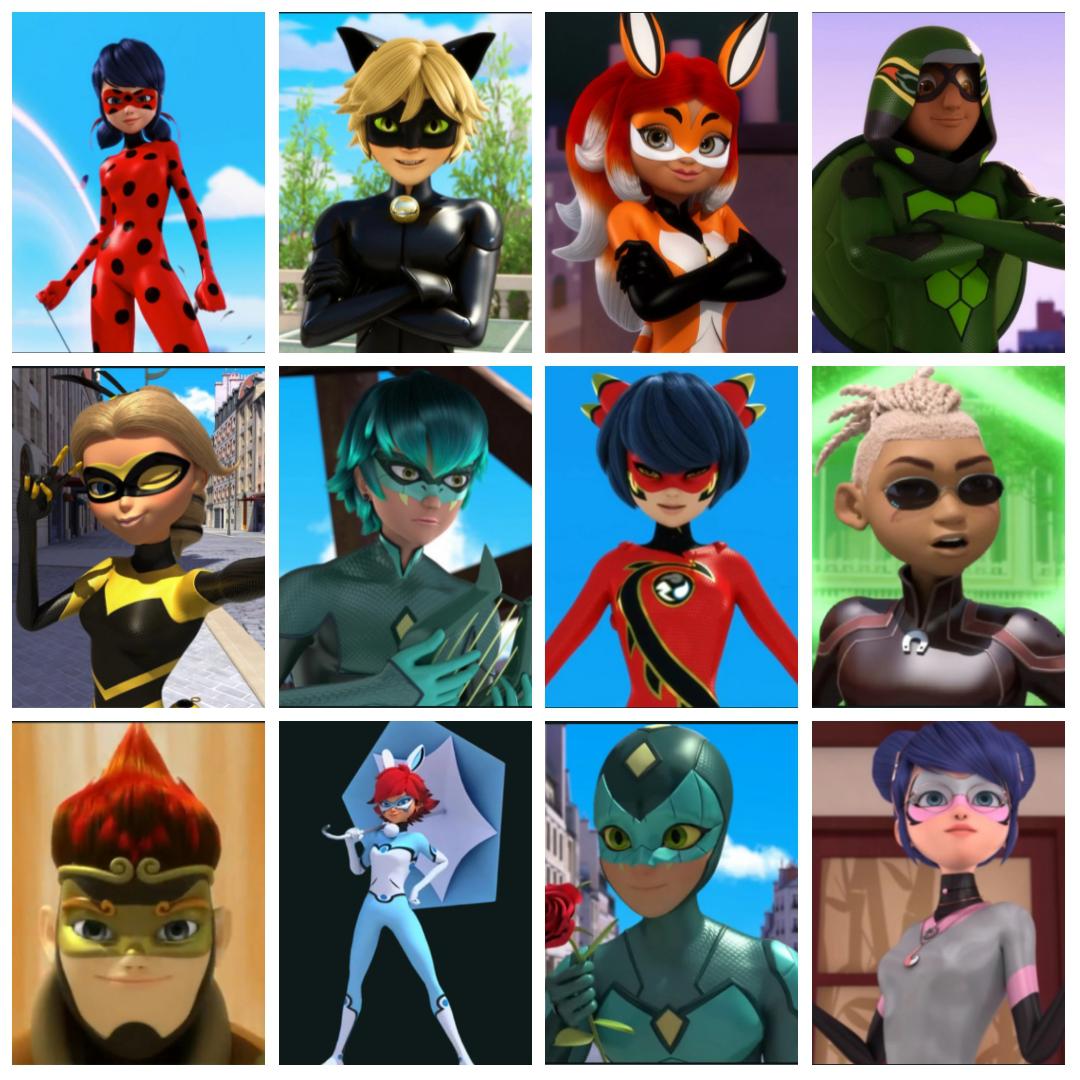 French Superhero Team r/miraculousladybug
