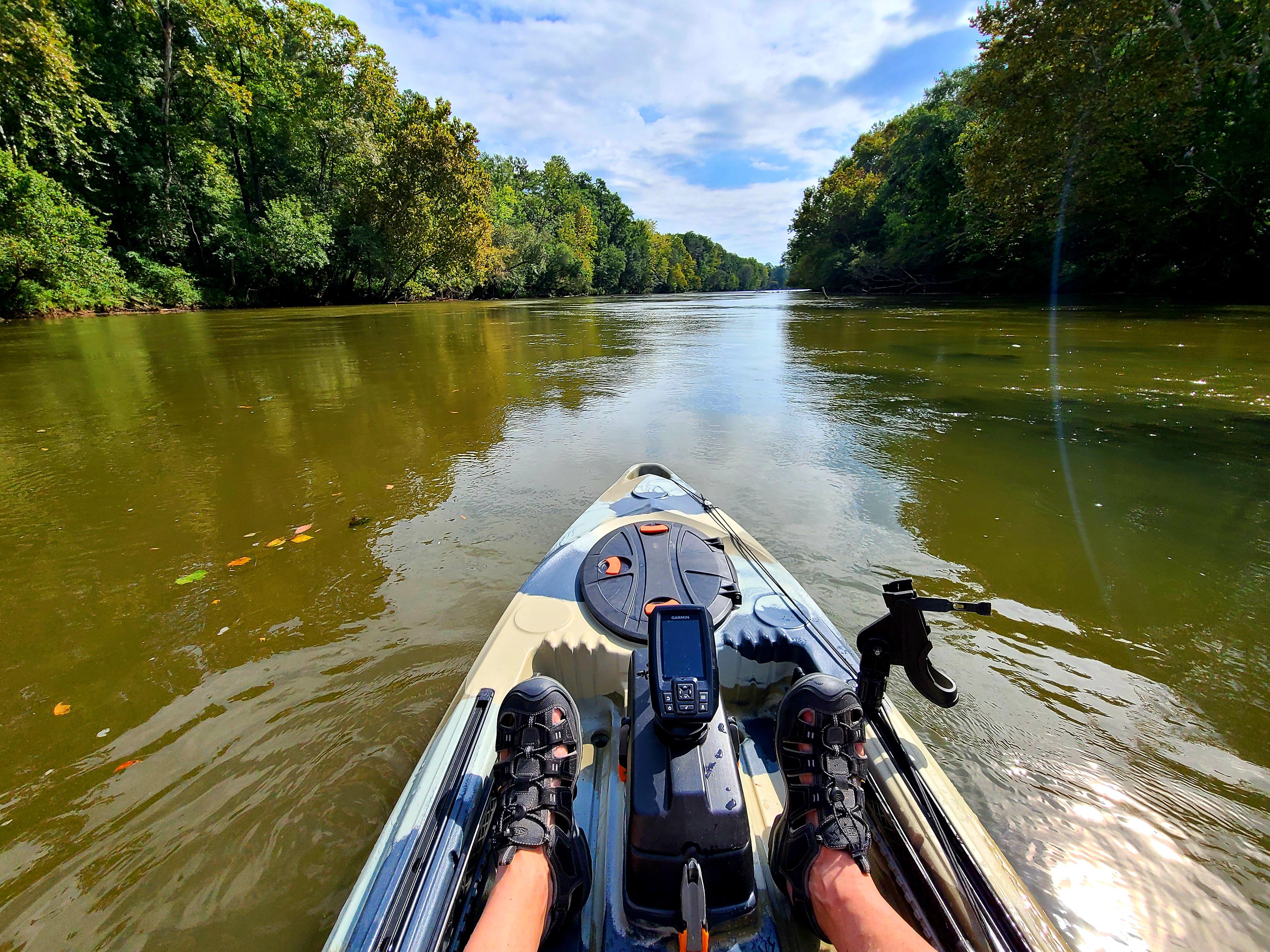 Maiden voyage on the Lower Saluda, Columbia, SC. 5.3 mile trip. r