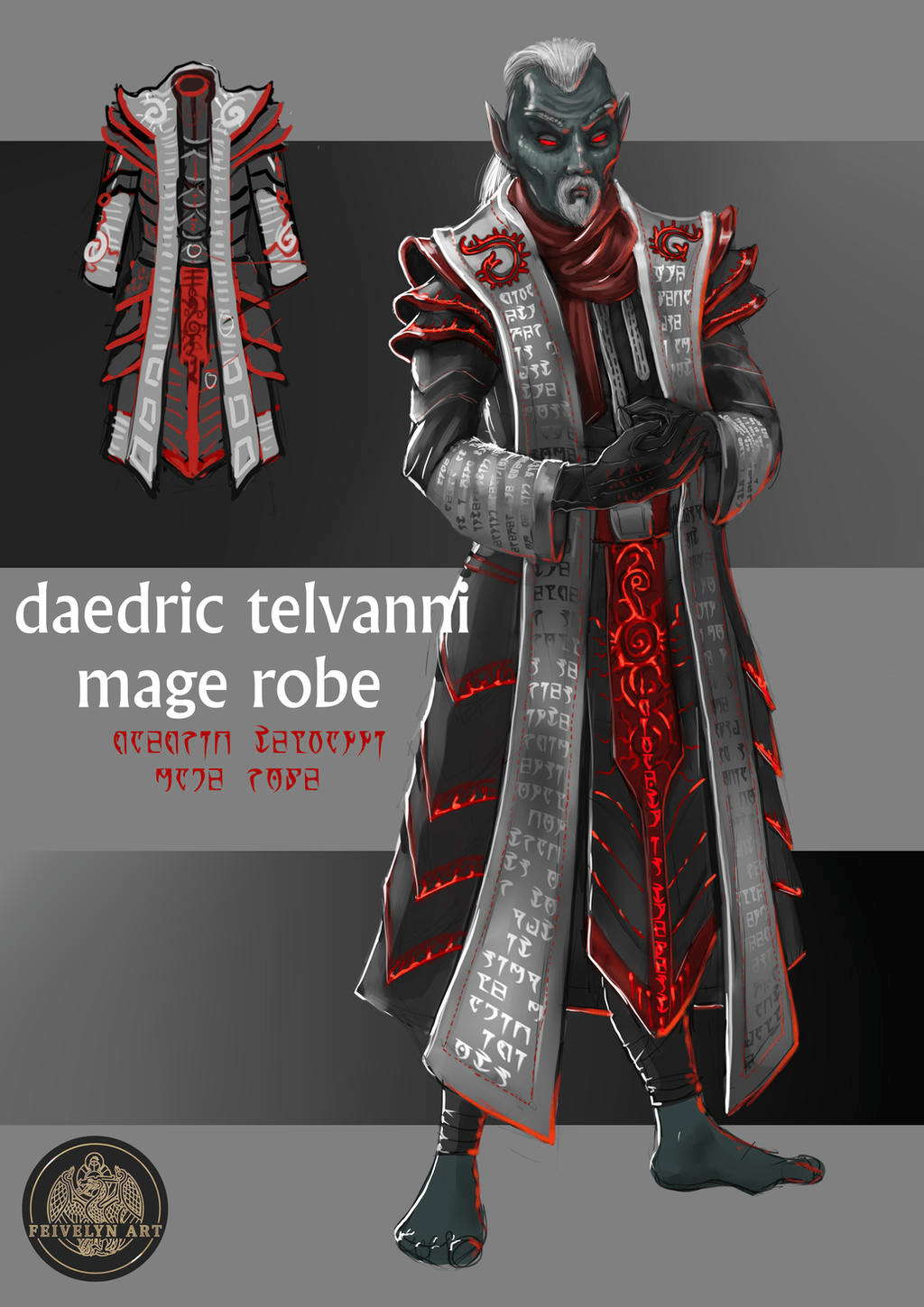 Daedric Telvanni Mage Robe by feivelyn r/ElderScrolls