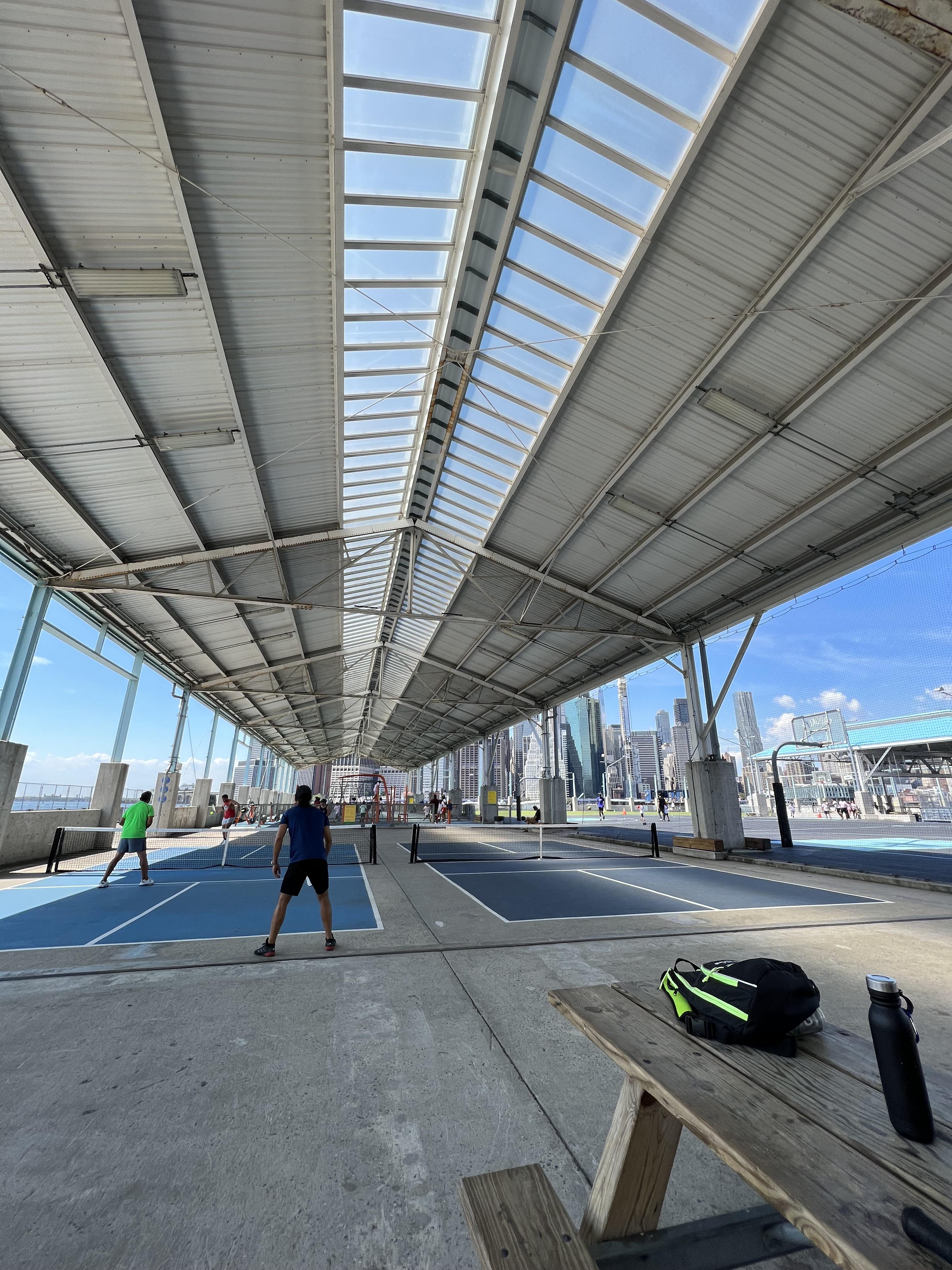visiting NYC and checked out pickleball courts at pier 2 in brooklyn