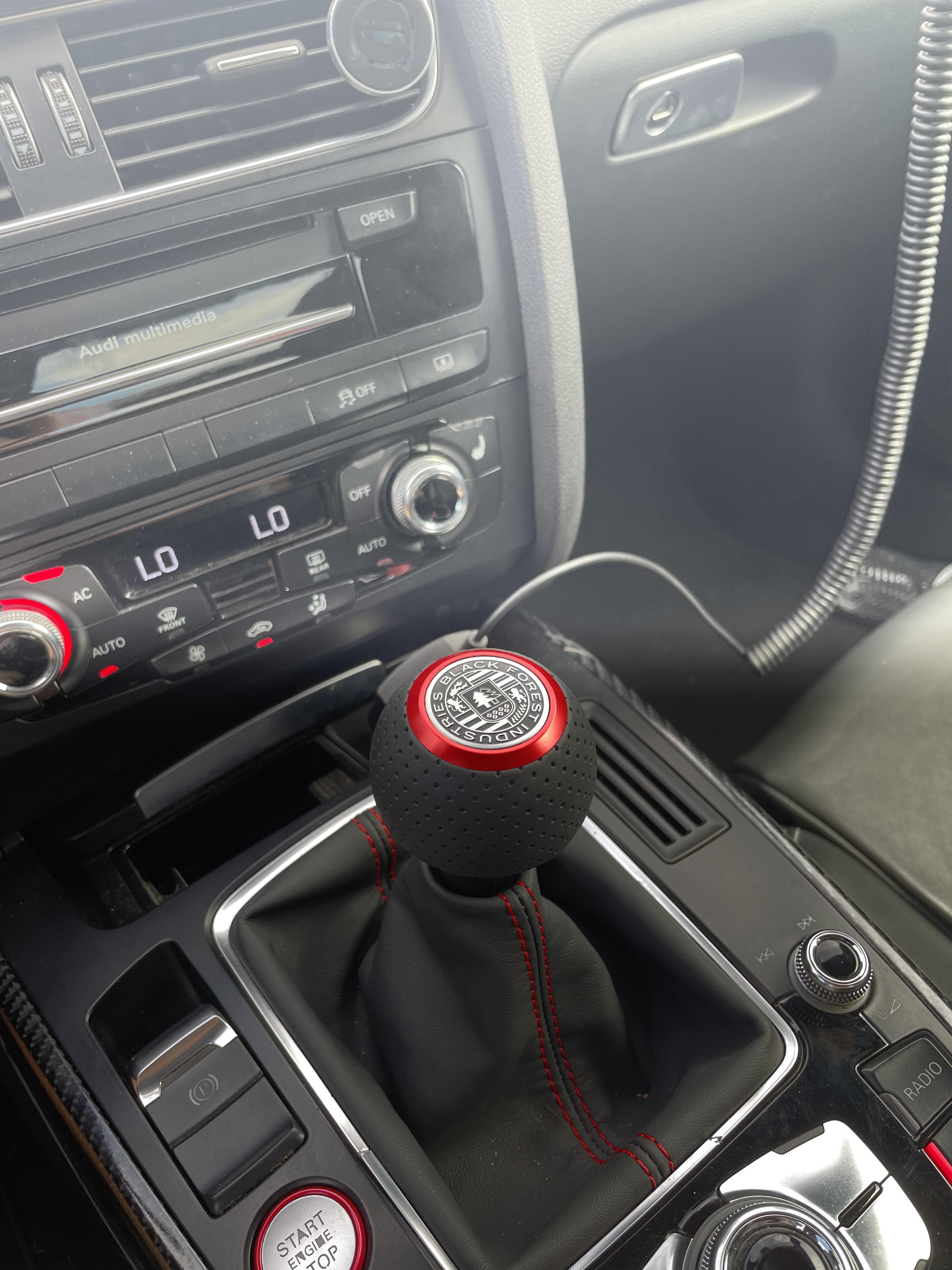 Black Forest Industries shift knob and boot in my 2014 S5 6MT r/Audi