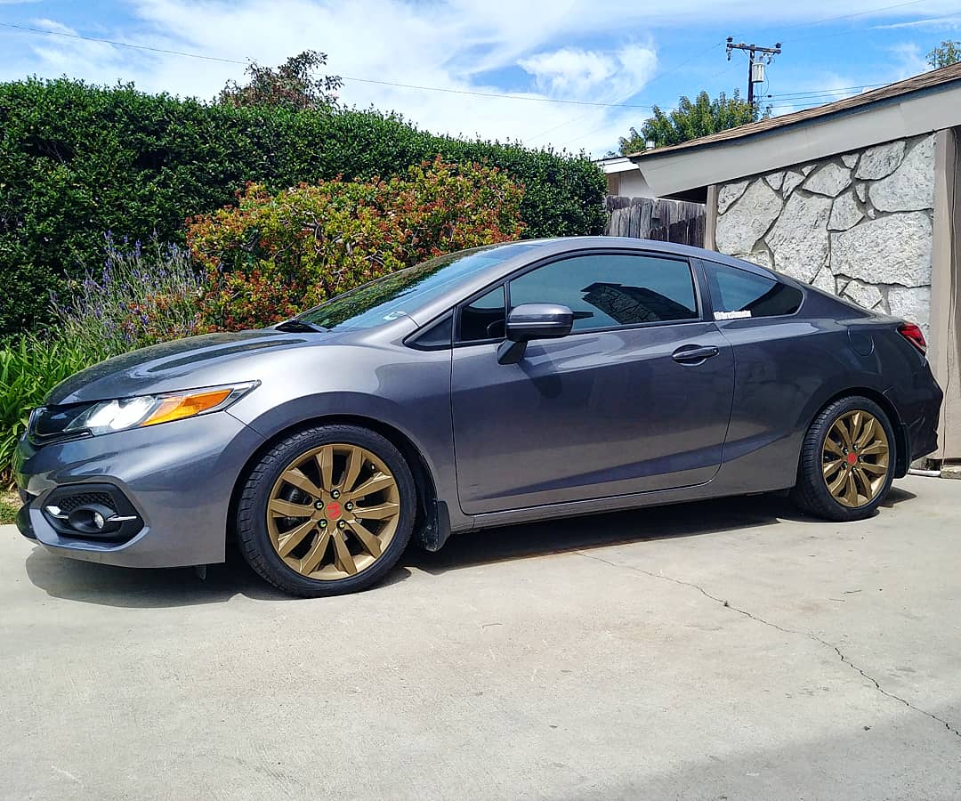 Bronze gold wheel kit from DYC r/plastidip