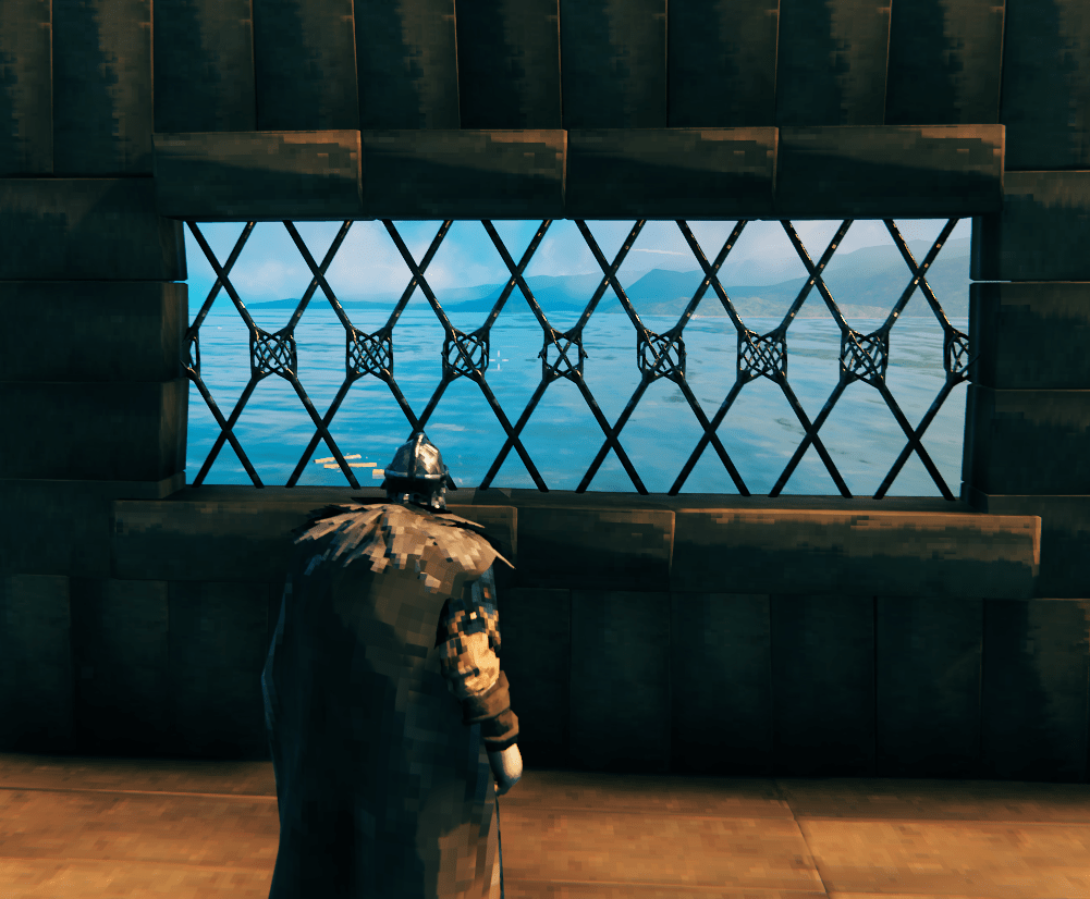 Hatched window made from rotated surtling core stands r/valheim