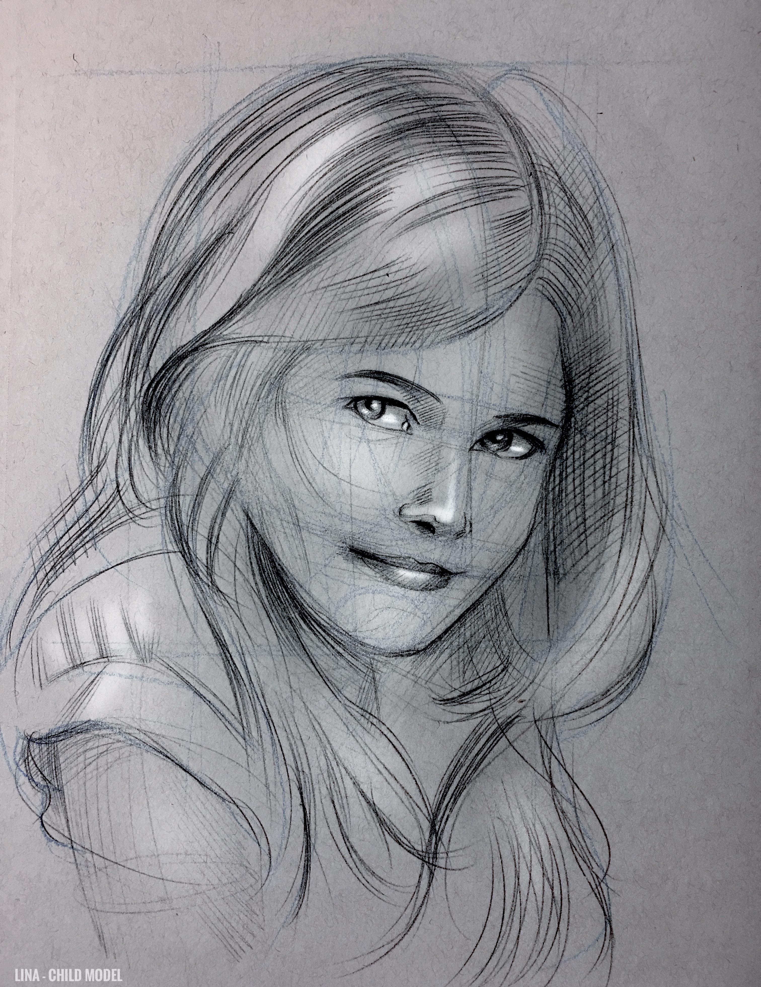 Lina Child model sketches
