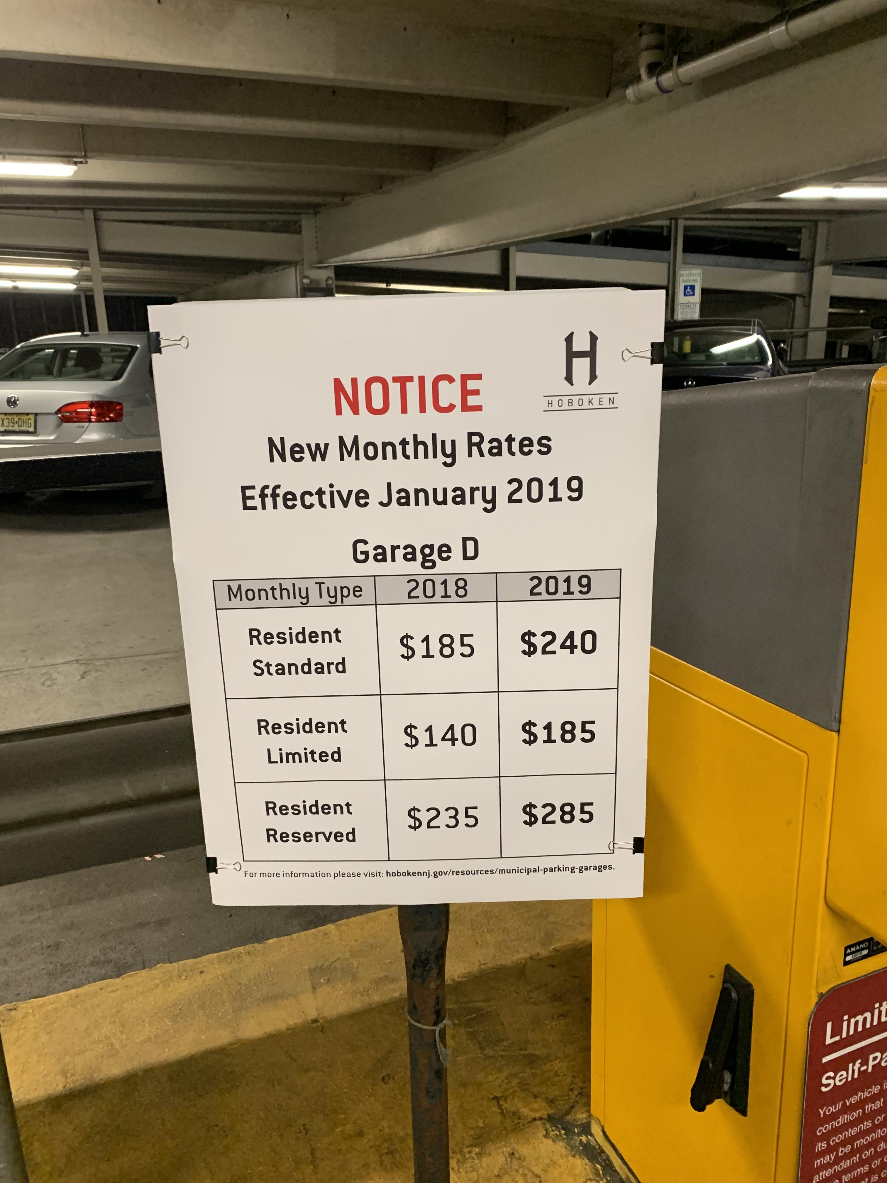 Municipal parking garage rates going up was this voted on? I was