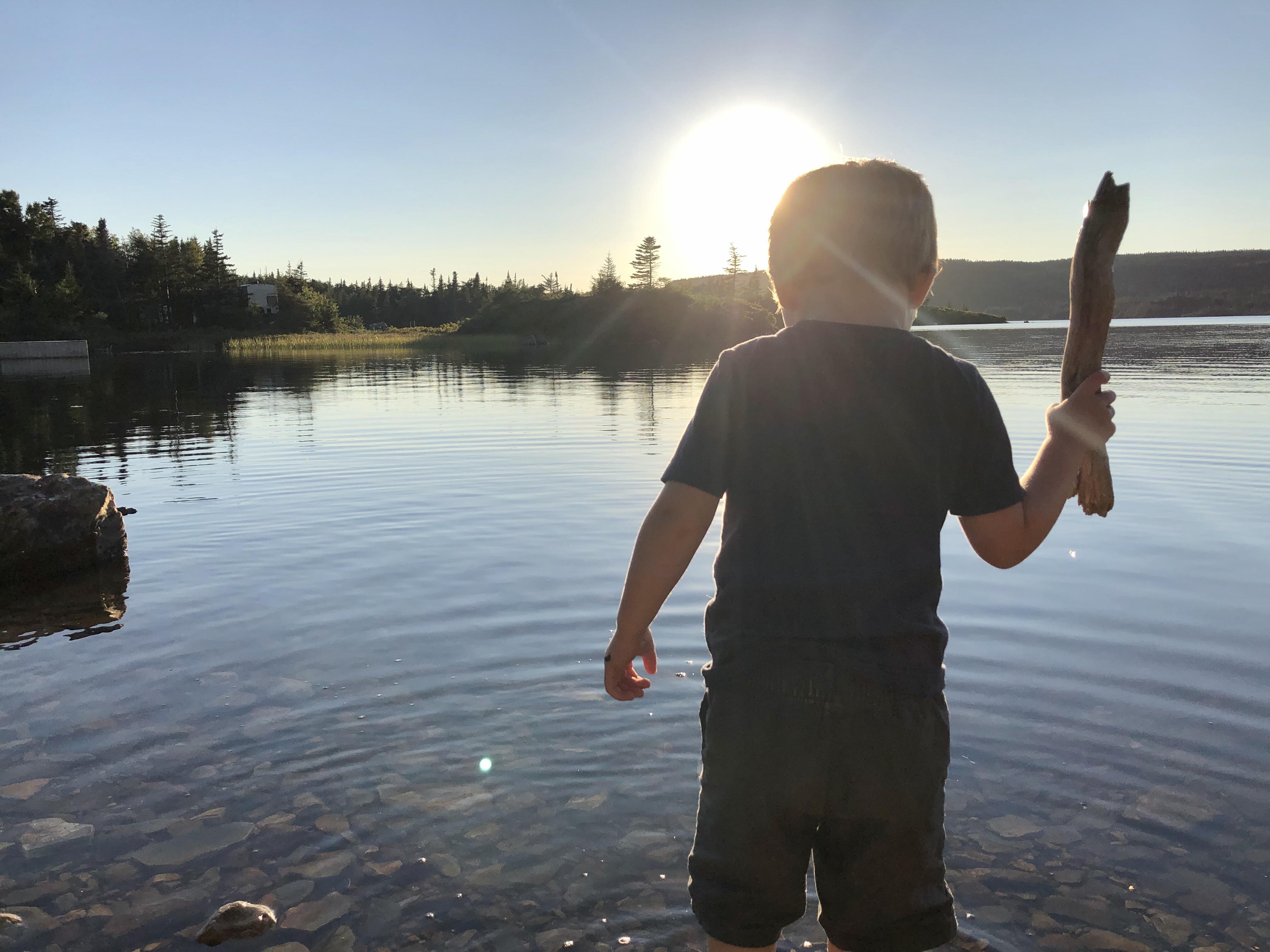 Sunset on Hell Hill pond r/camping