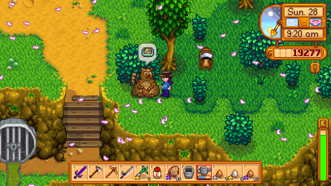 can anyone help me identify what the trash bear wants? and how can I