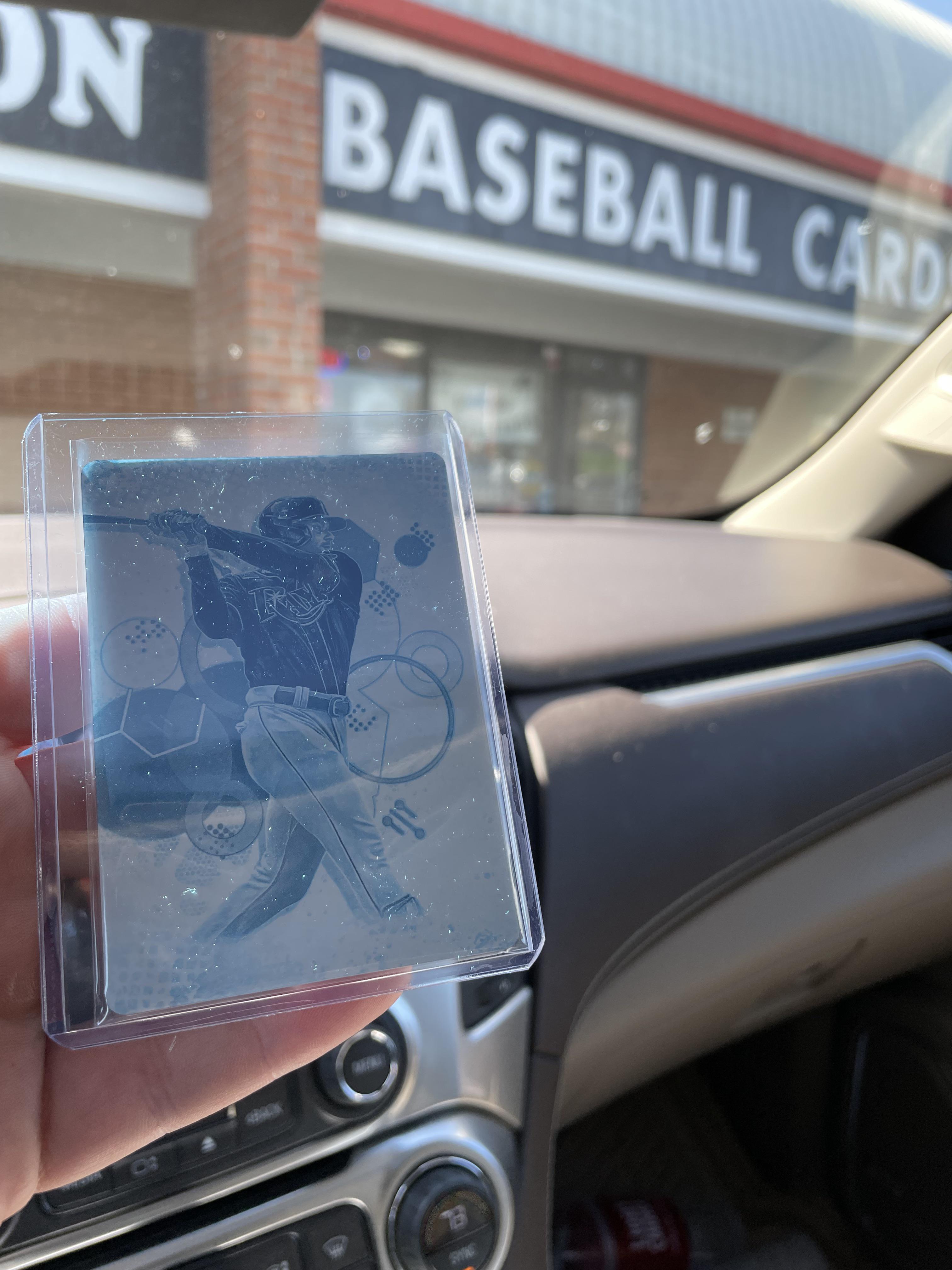 Just pulled wander printing plate! baseballcards