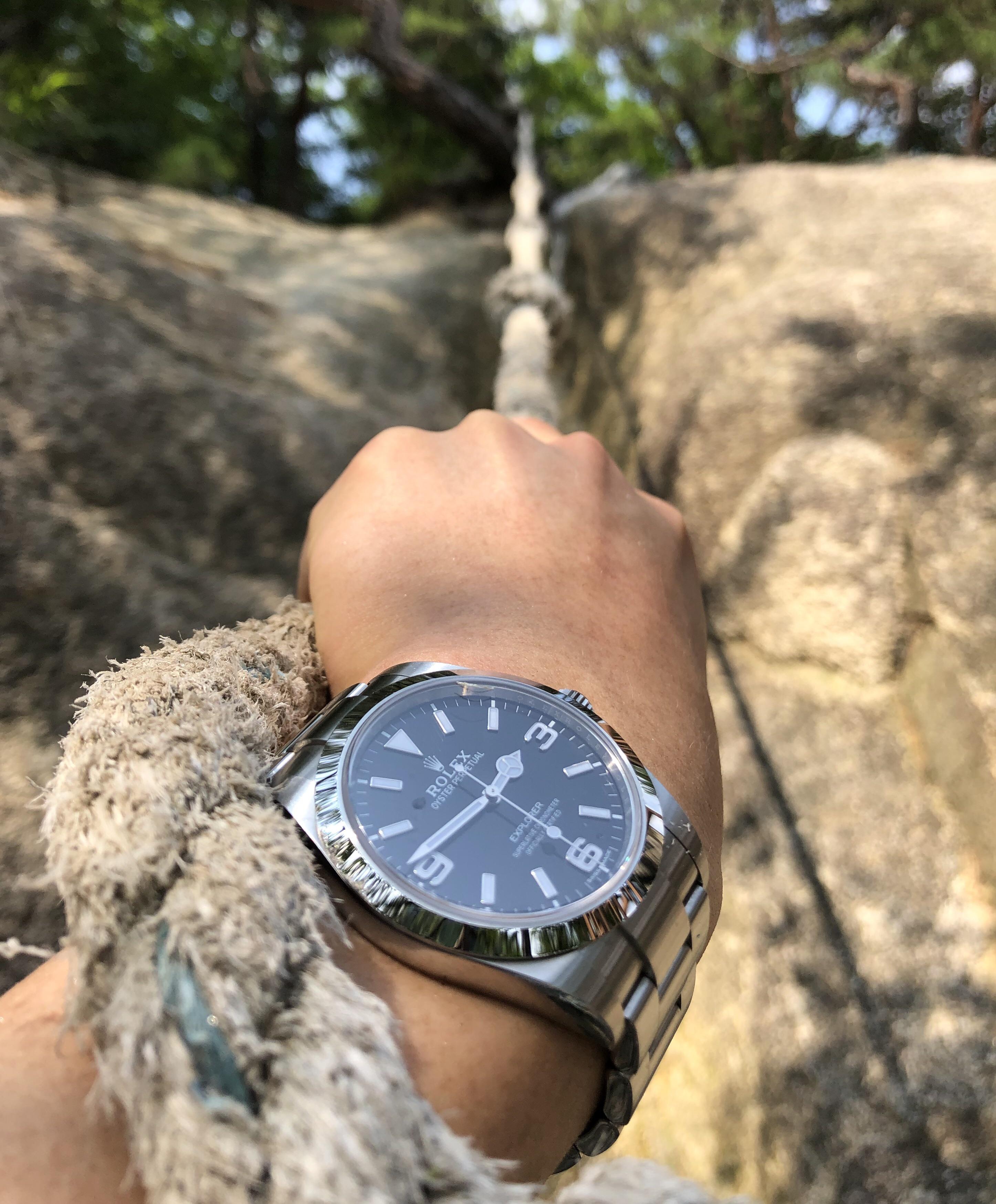 Perfect companion for the outdoors. Explorer 1, 214270, Mk 2. r/rolex