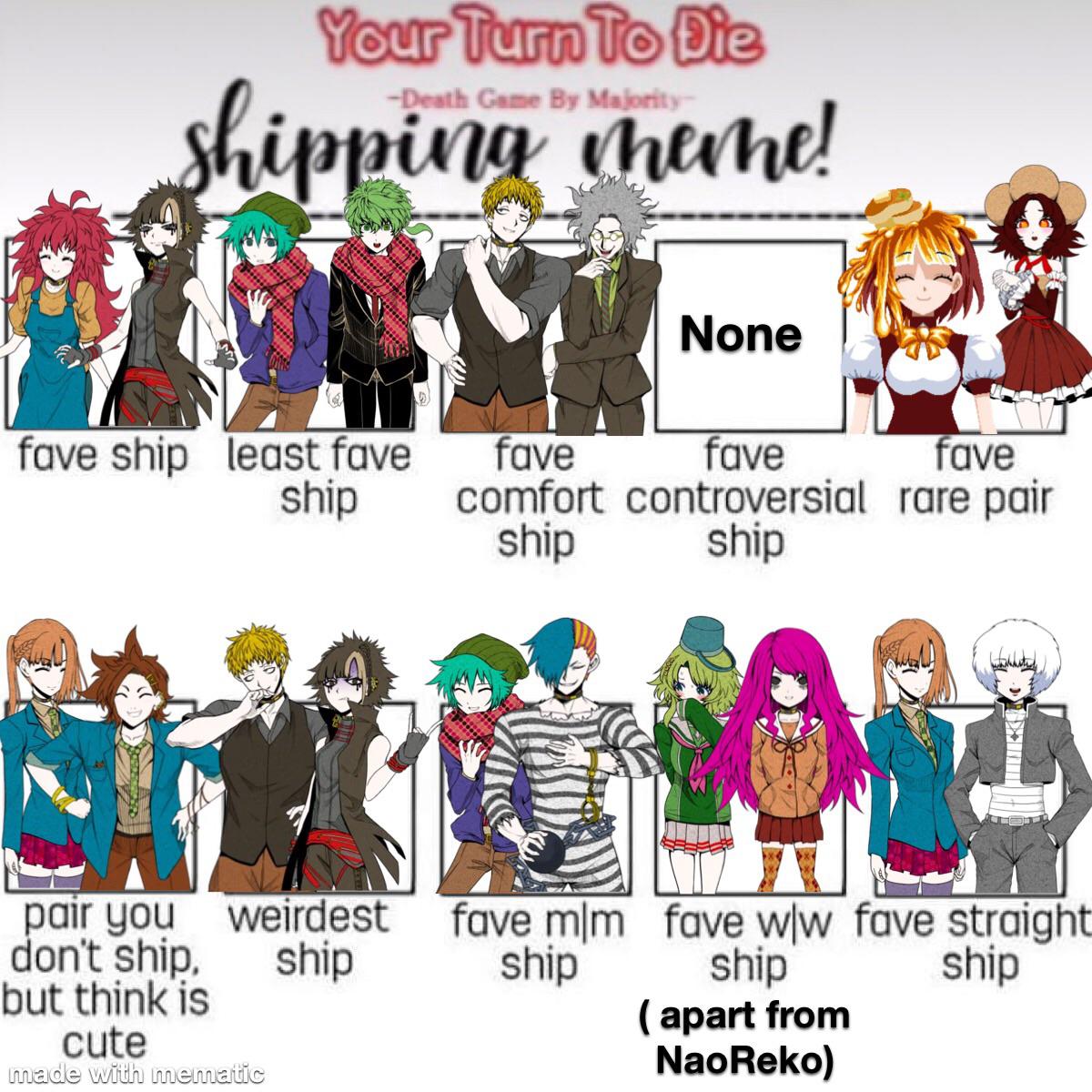 Did the yttd shipping meme thing r/yourturntodie