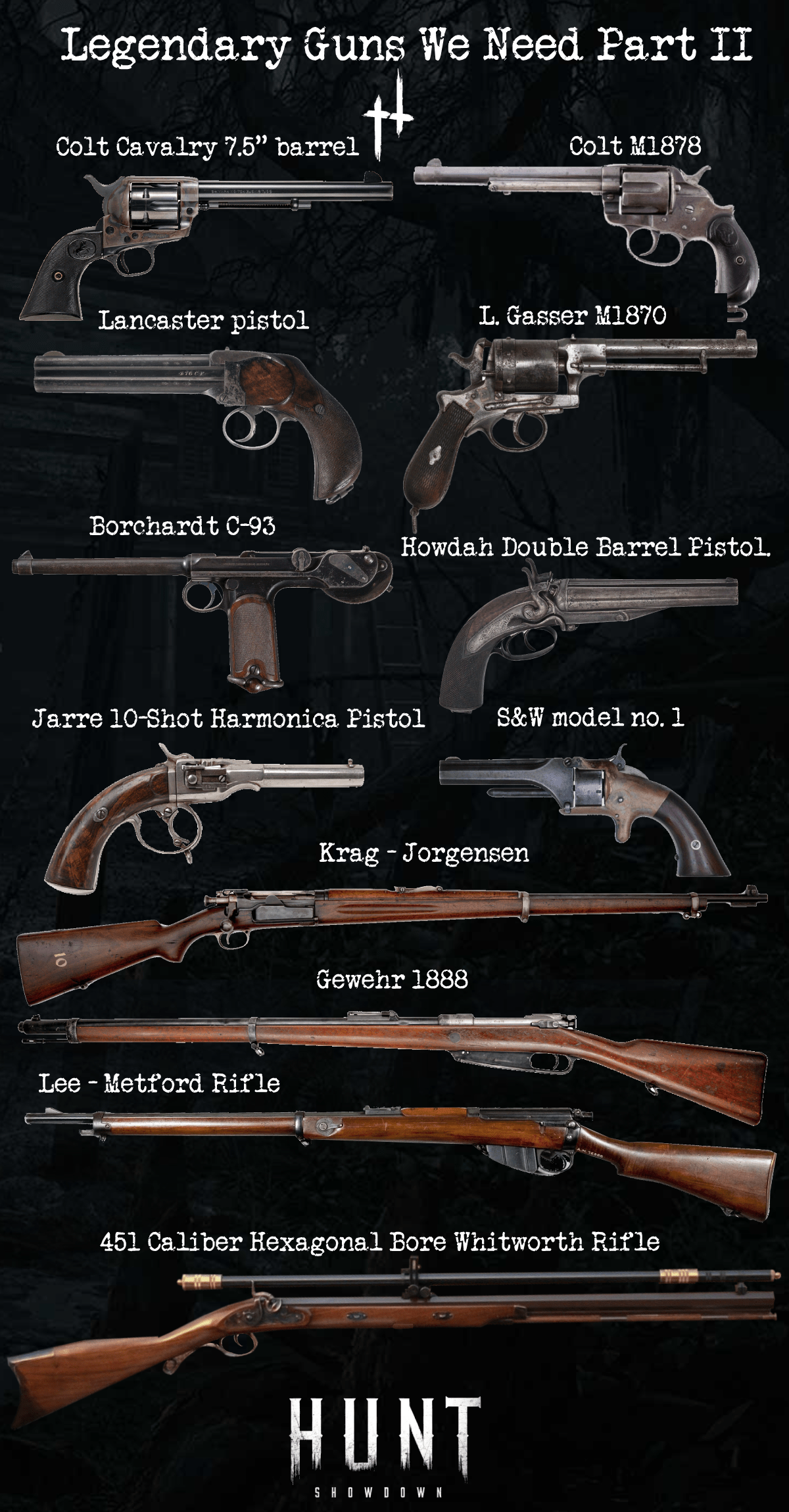 Legendary Guns We Need Part II r/HuntShowdown