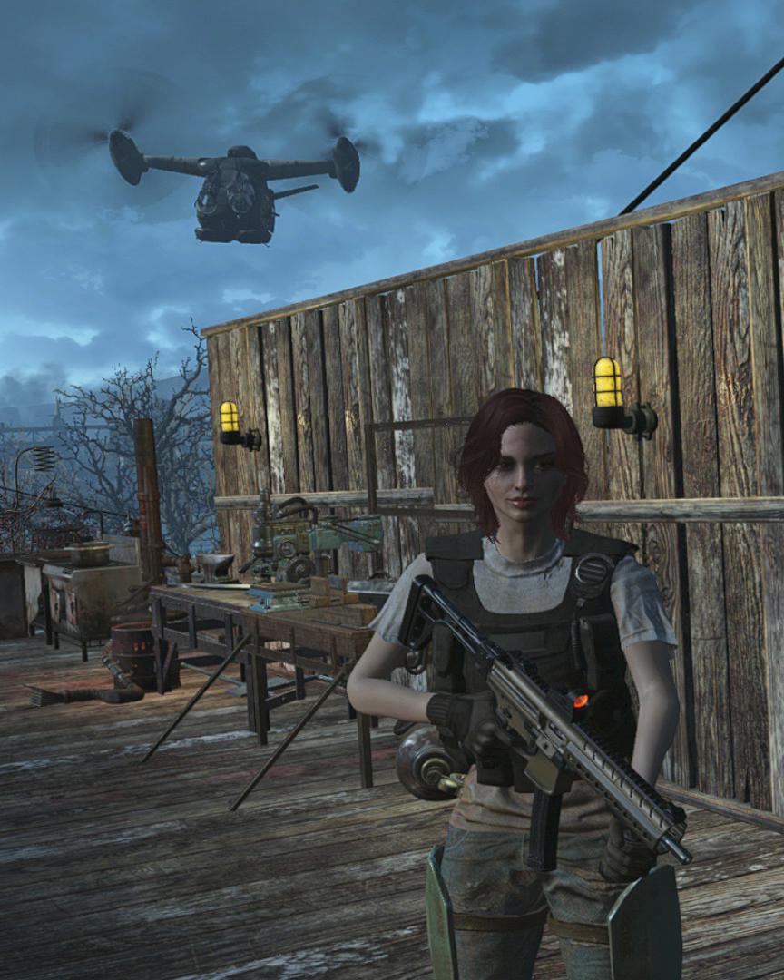 Took this cinematic shot while waiting for my vertibird does it also remind you of the early