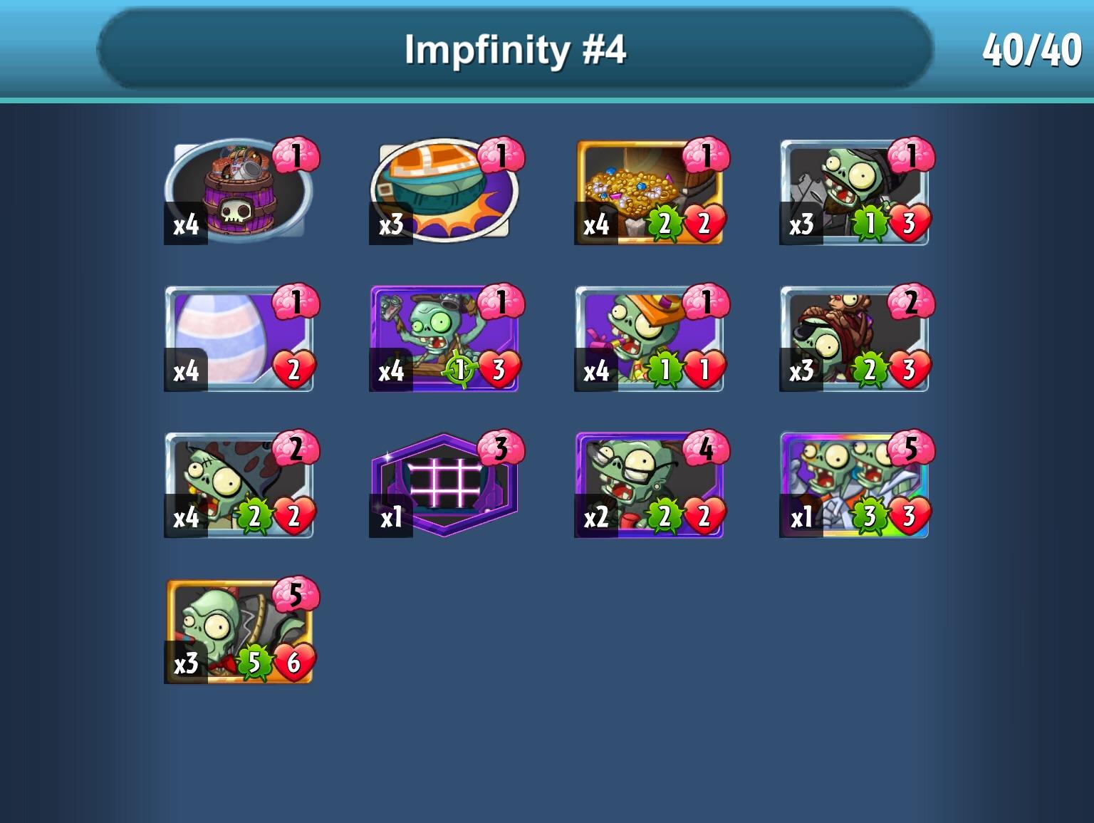 Help with my impfinity deck r/PvZHeroes