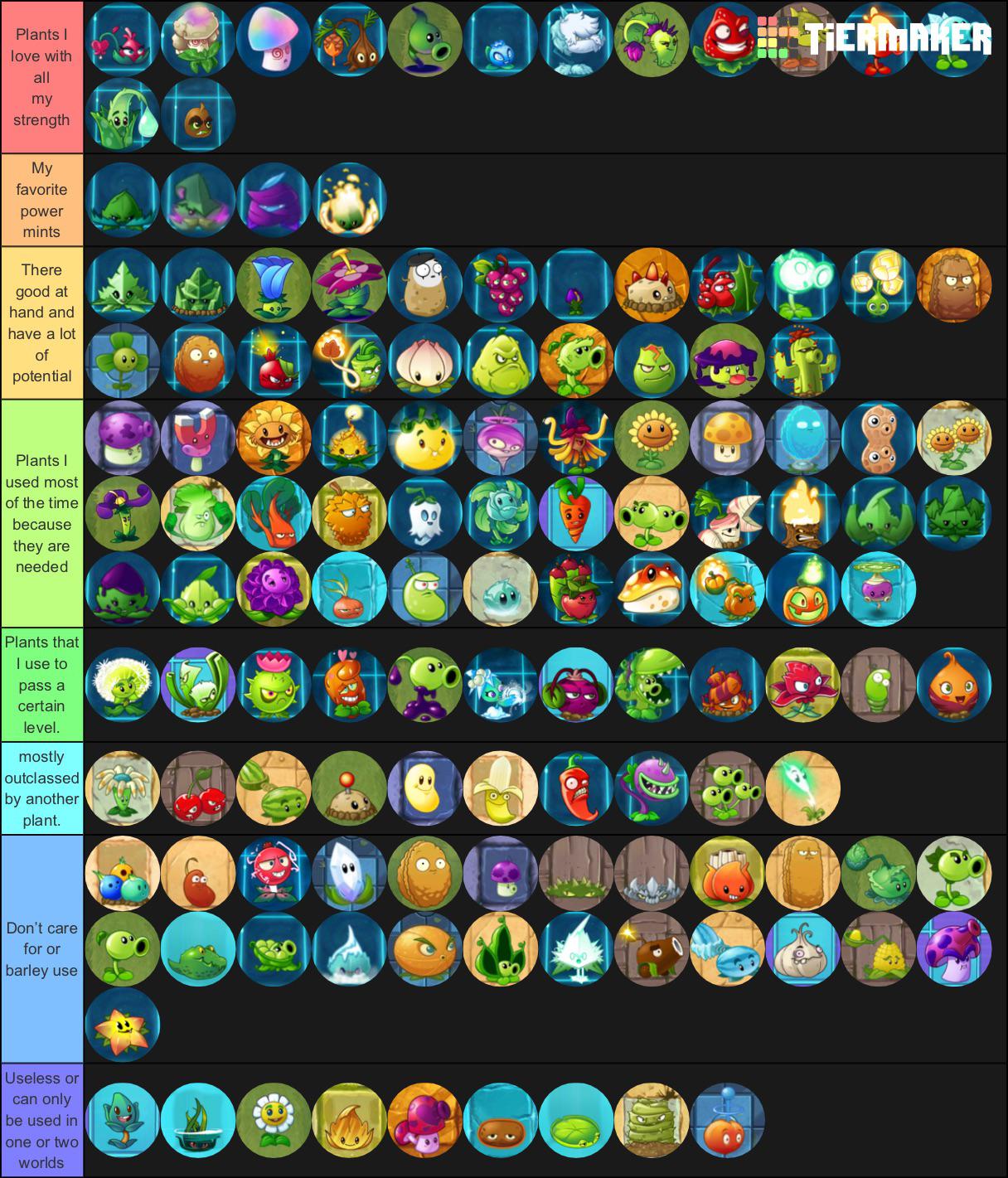 Plants Vs Zombies 2 Tier Maker PlantsVSZombies