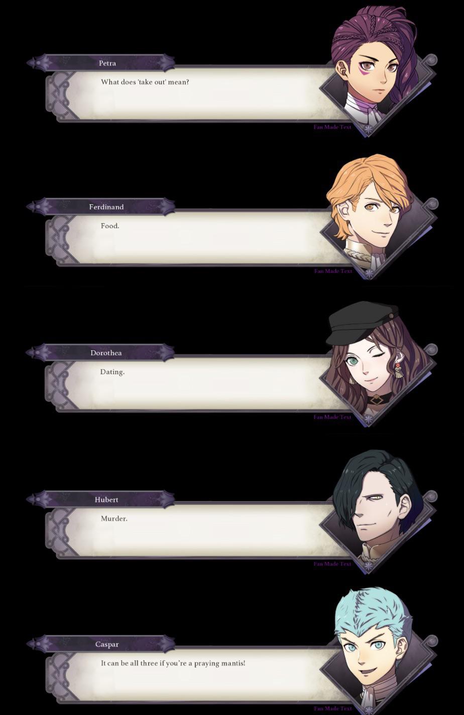 What does “take out” mean? FodlanFrames